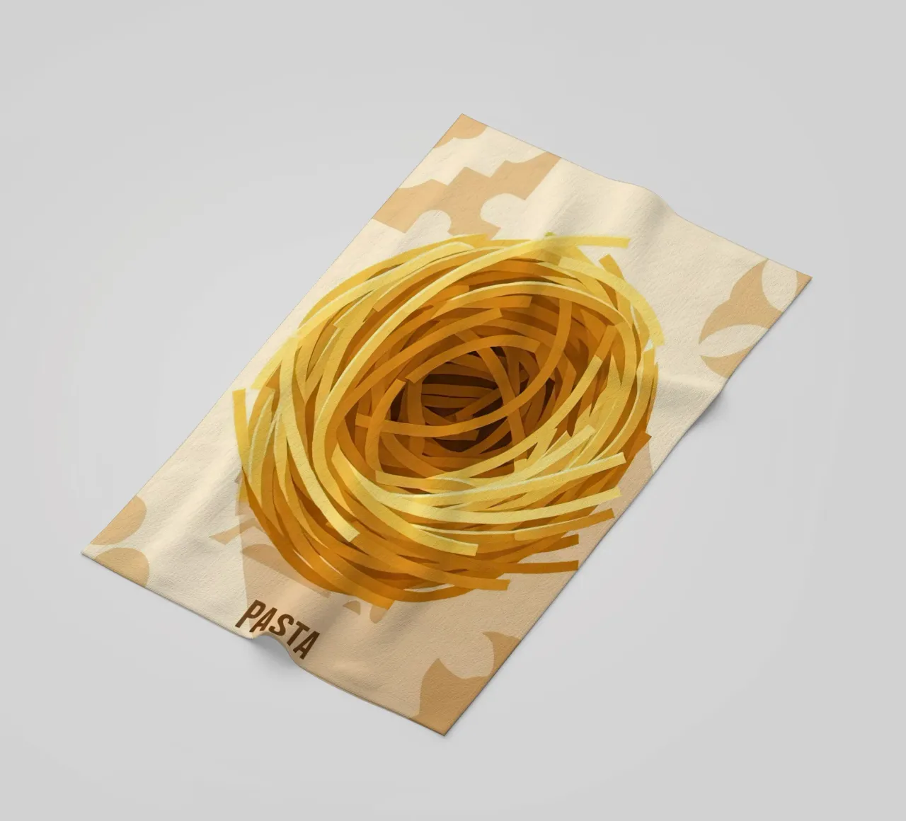Pacchetto Spaghetti Nest telo mare da FlatPrint Studio