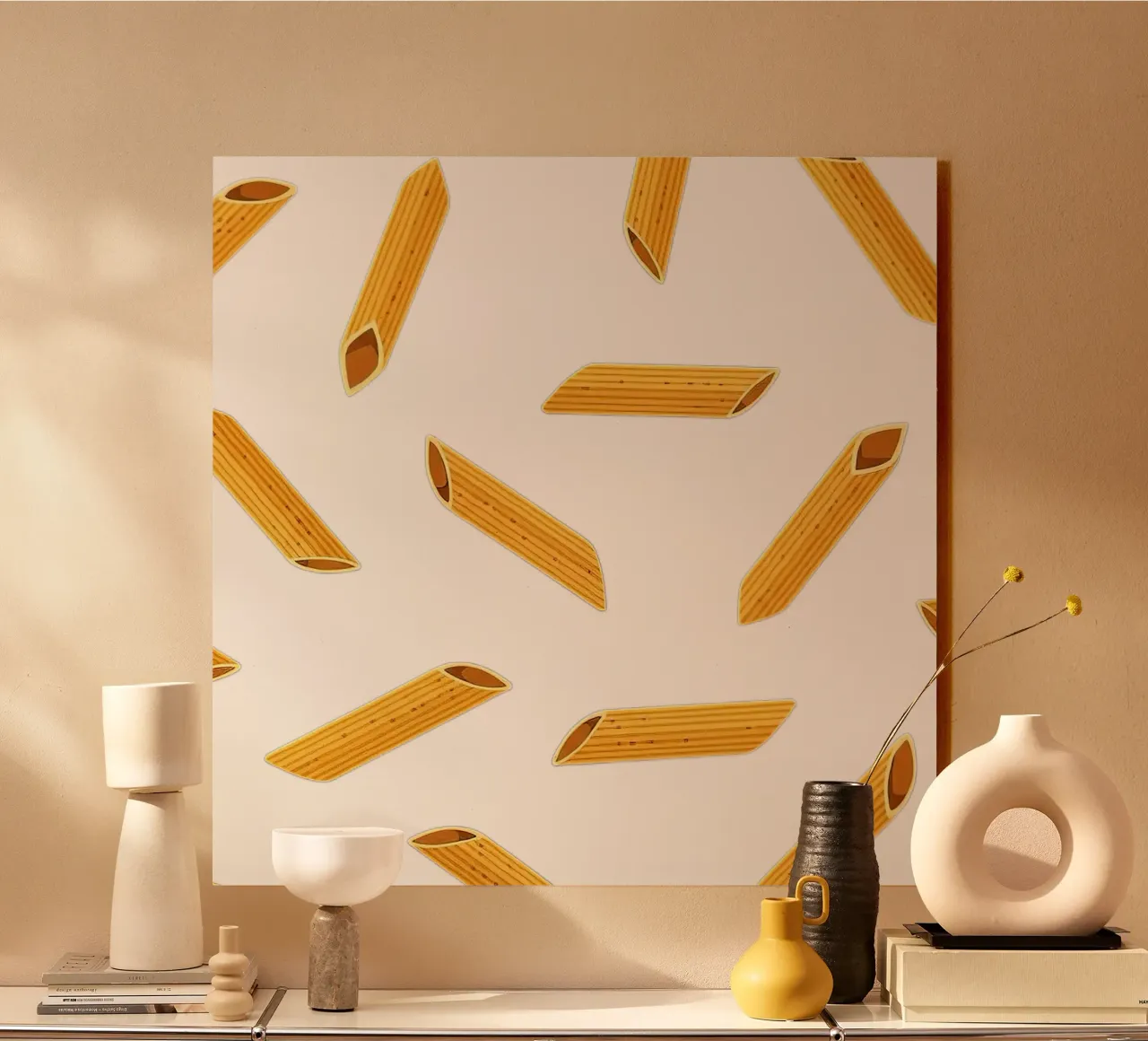 Penne Rigate Röhrchen Acryl-Glas von FlatPrint Studio