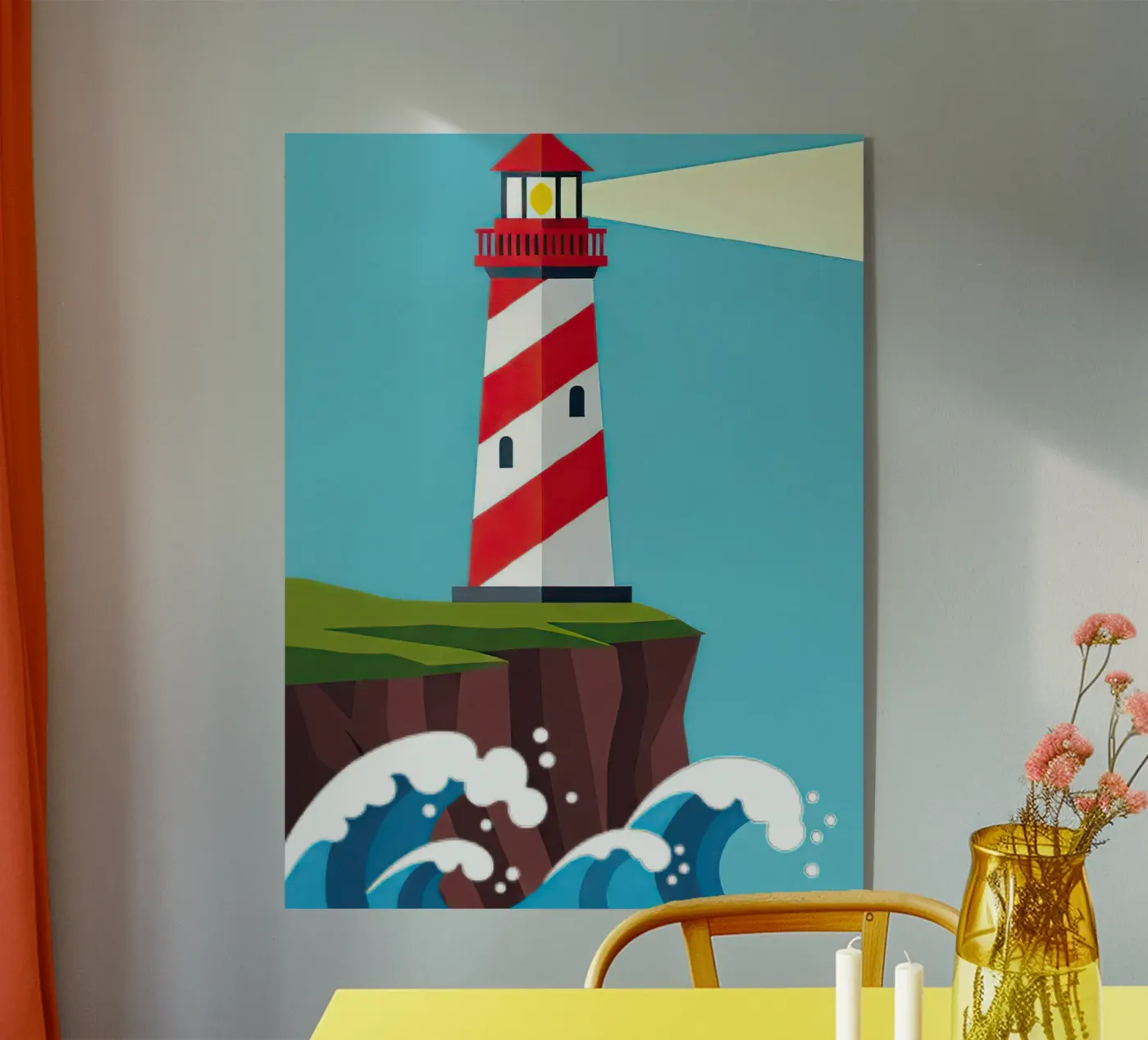 Faro a strisce Tempesta plexiglass da FlatPrint Studio
