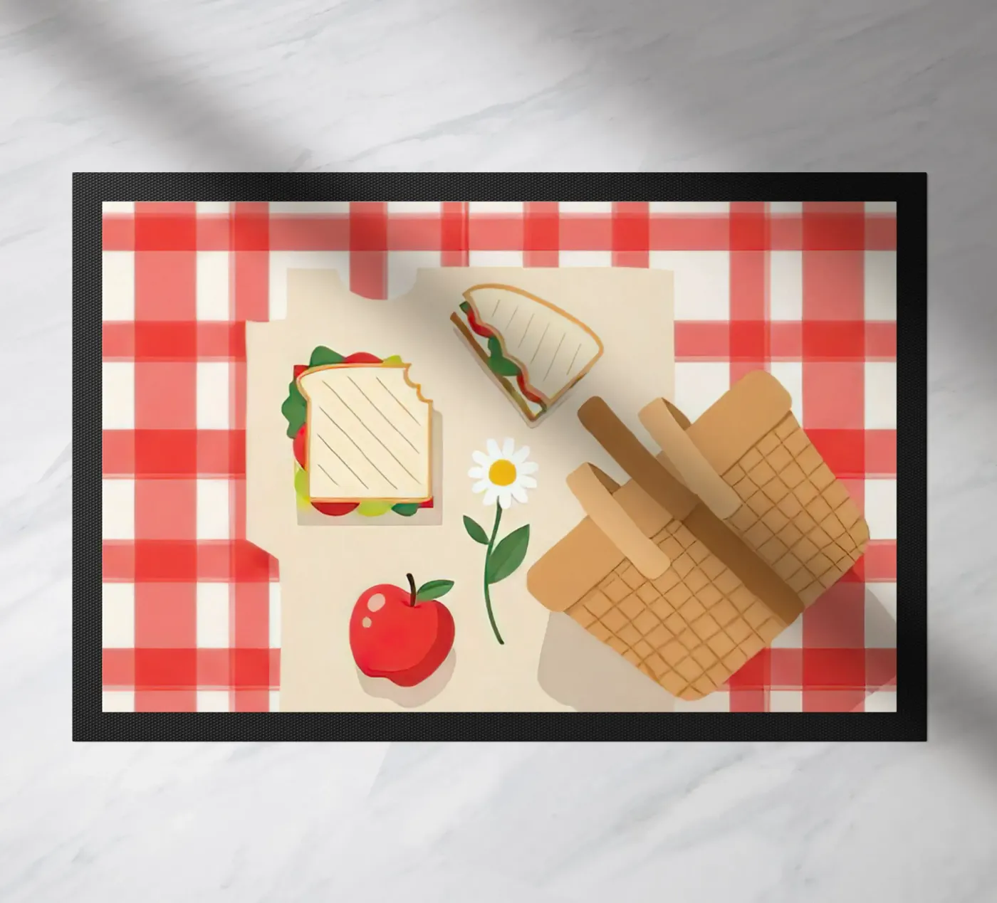 picknickdeken deurmat van FlatPrint Studio