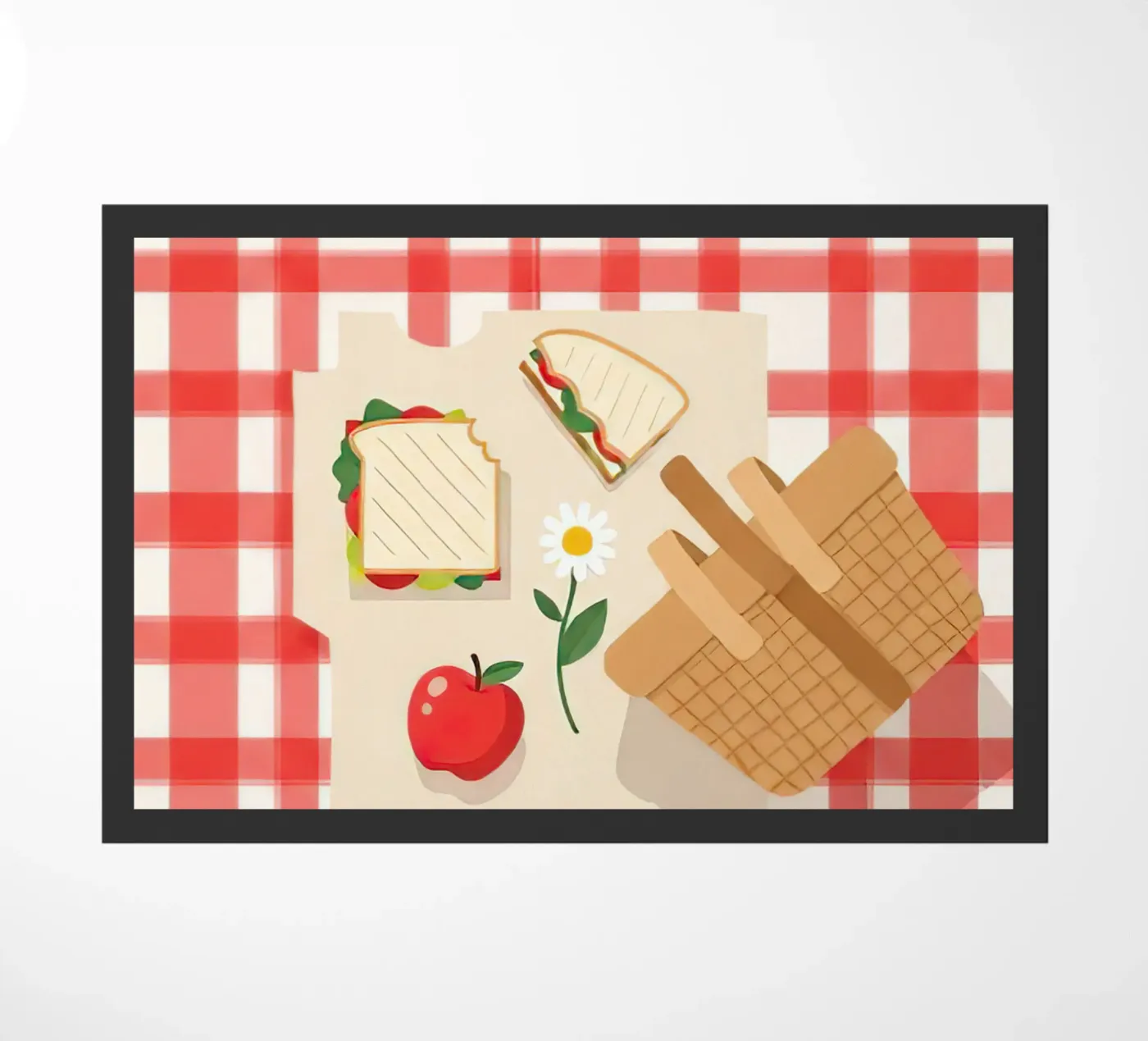 picknickdeken deurmat van FlatPrint Studio