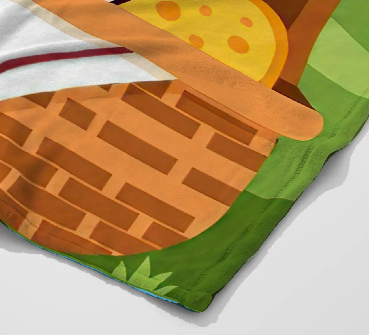 open picnic basket Fleecedecke von FlatPrint Studio