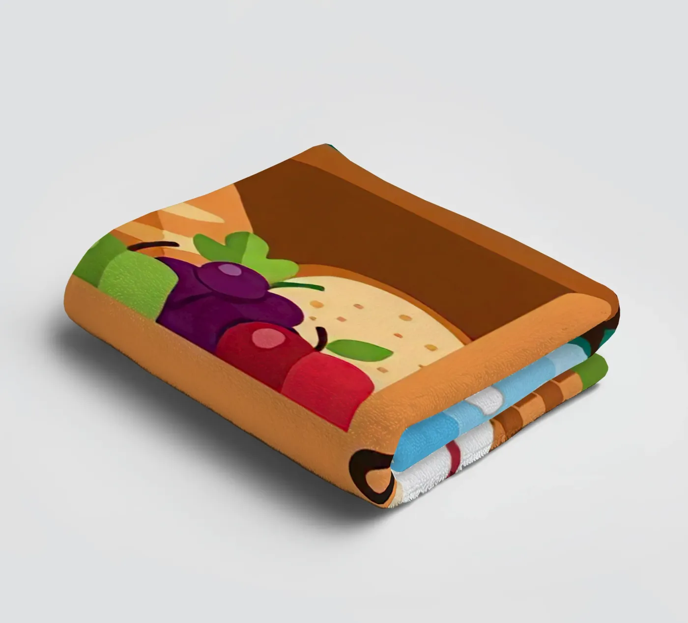 offener Picknickkorb Handtuch von FlatPrint Studio
