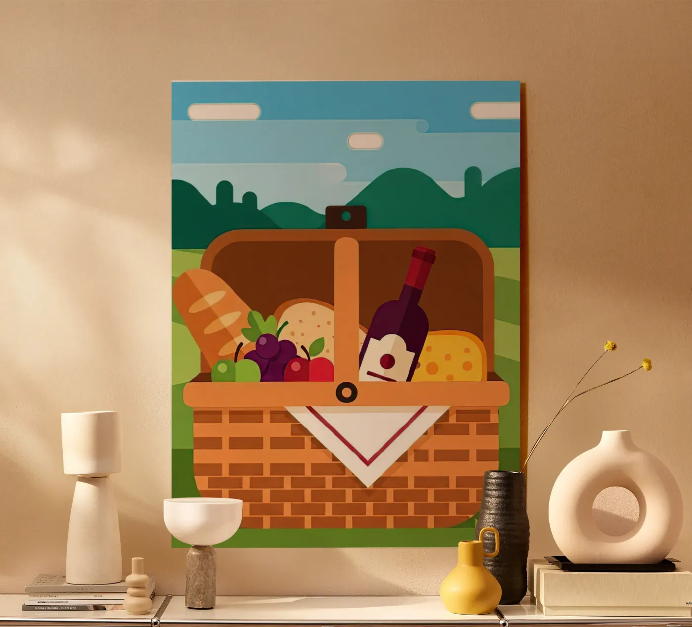 cestino da picnic aperto plexiglass da FlatPrint Studio