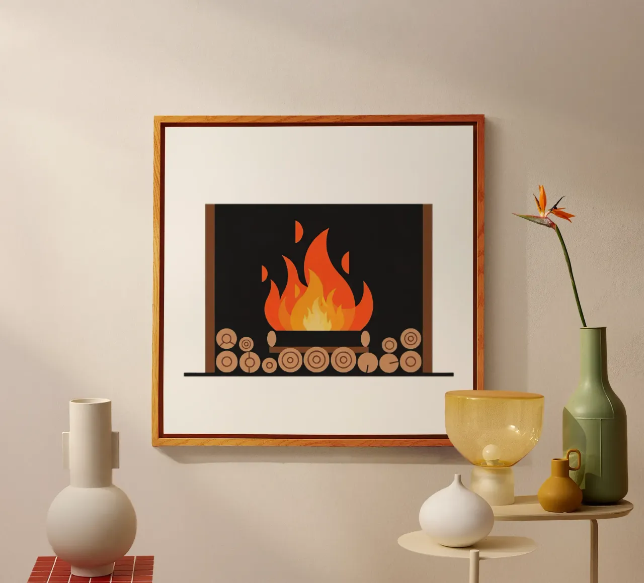 Flammes de cheminée plexiglas de FlatPrint Studio