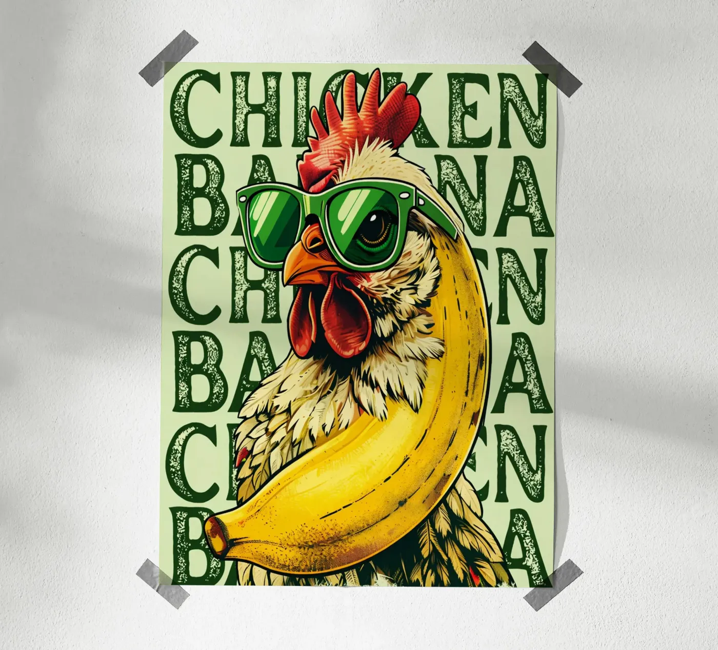 pollo banana poster da kamilaze