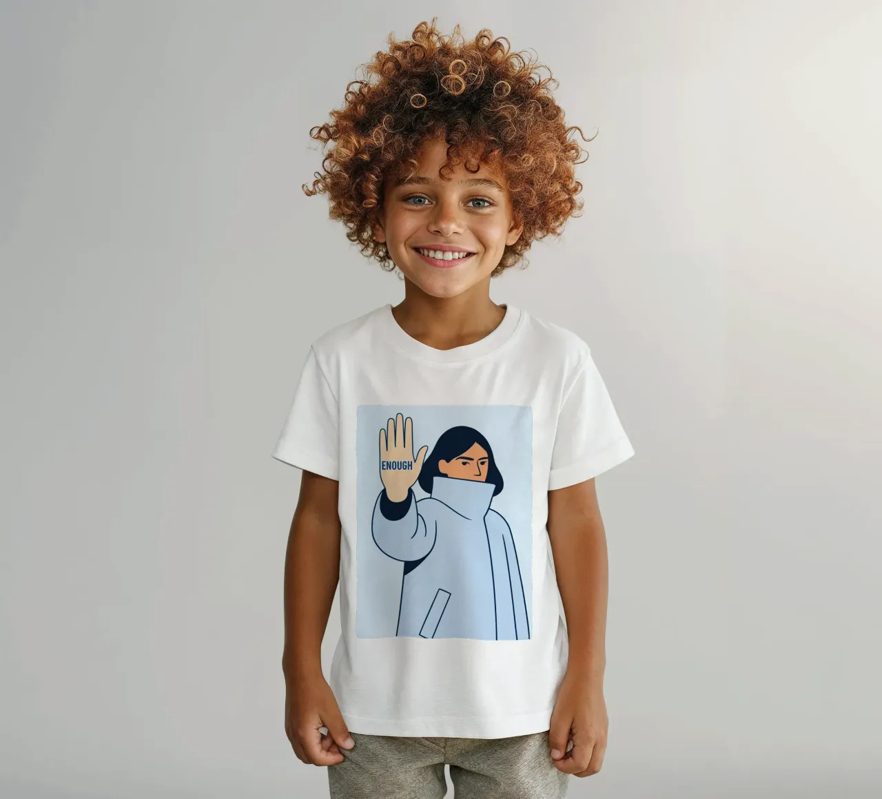 enough t-shirt bambini da kamilaze