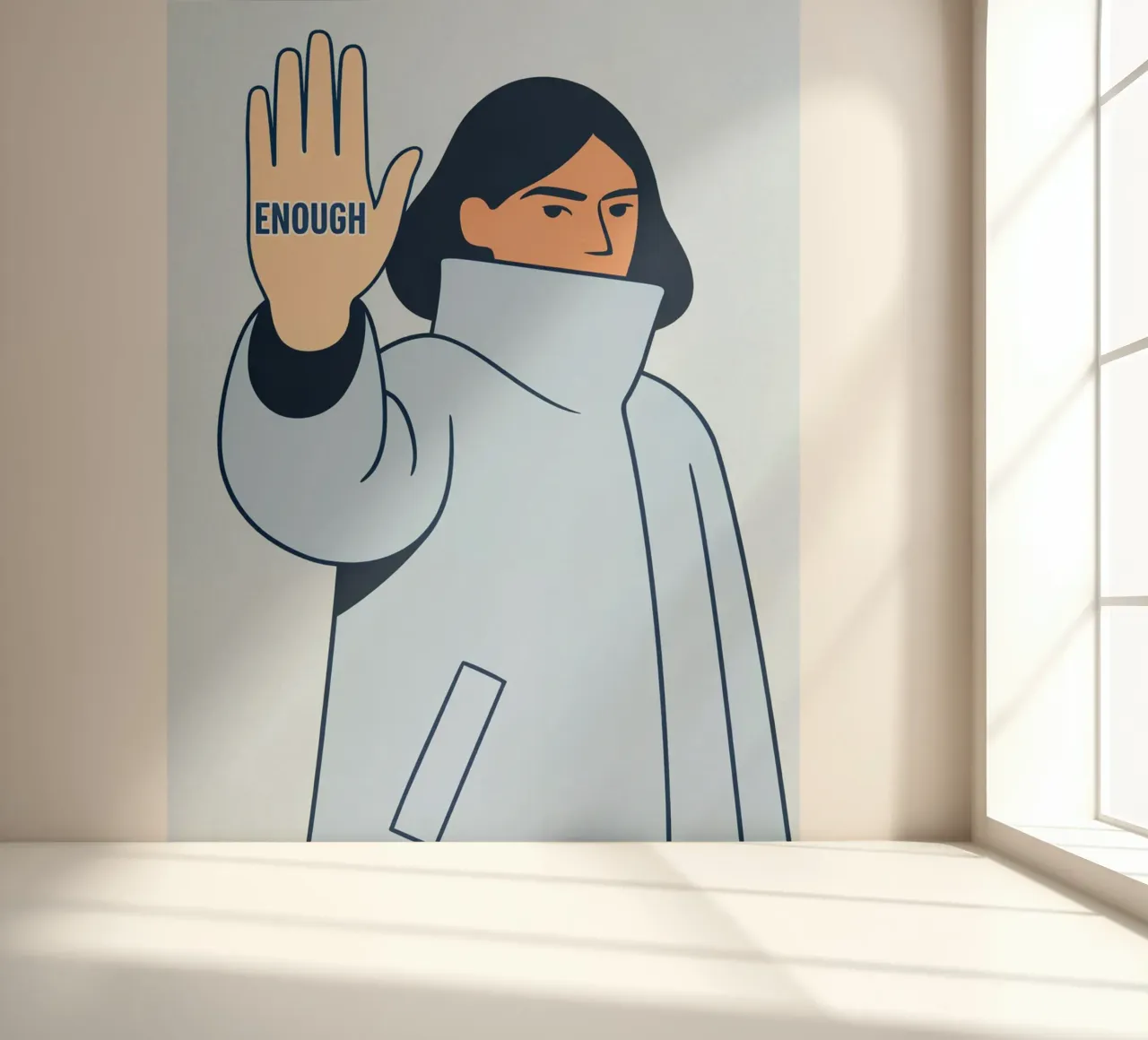 enough fotobehang van kamilaze