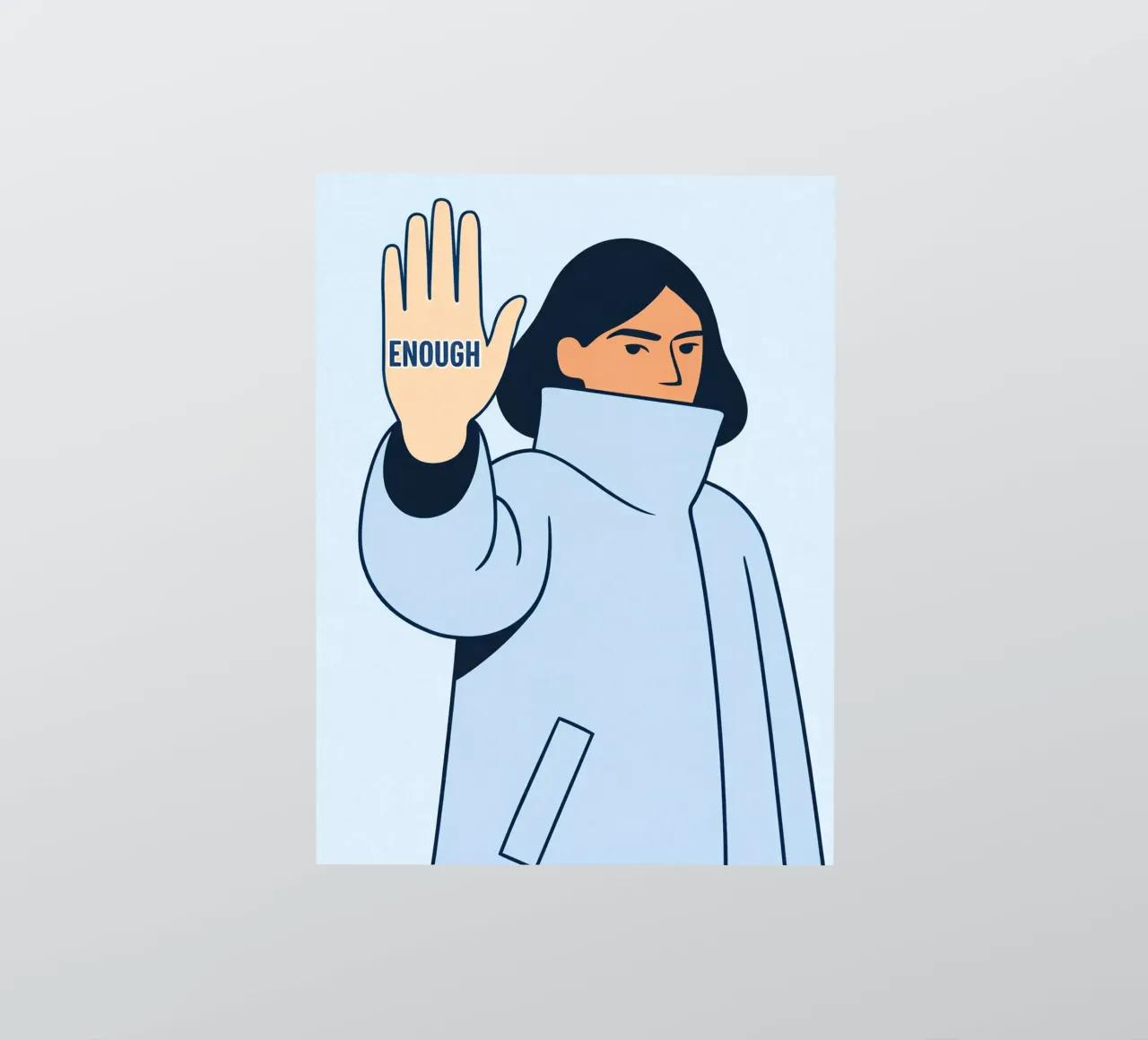 enough sticker by kamilaze