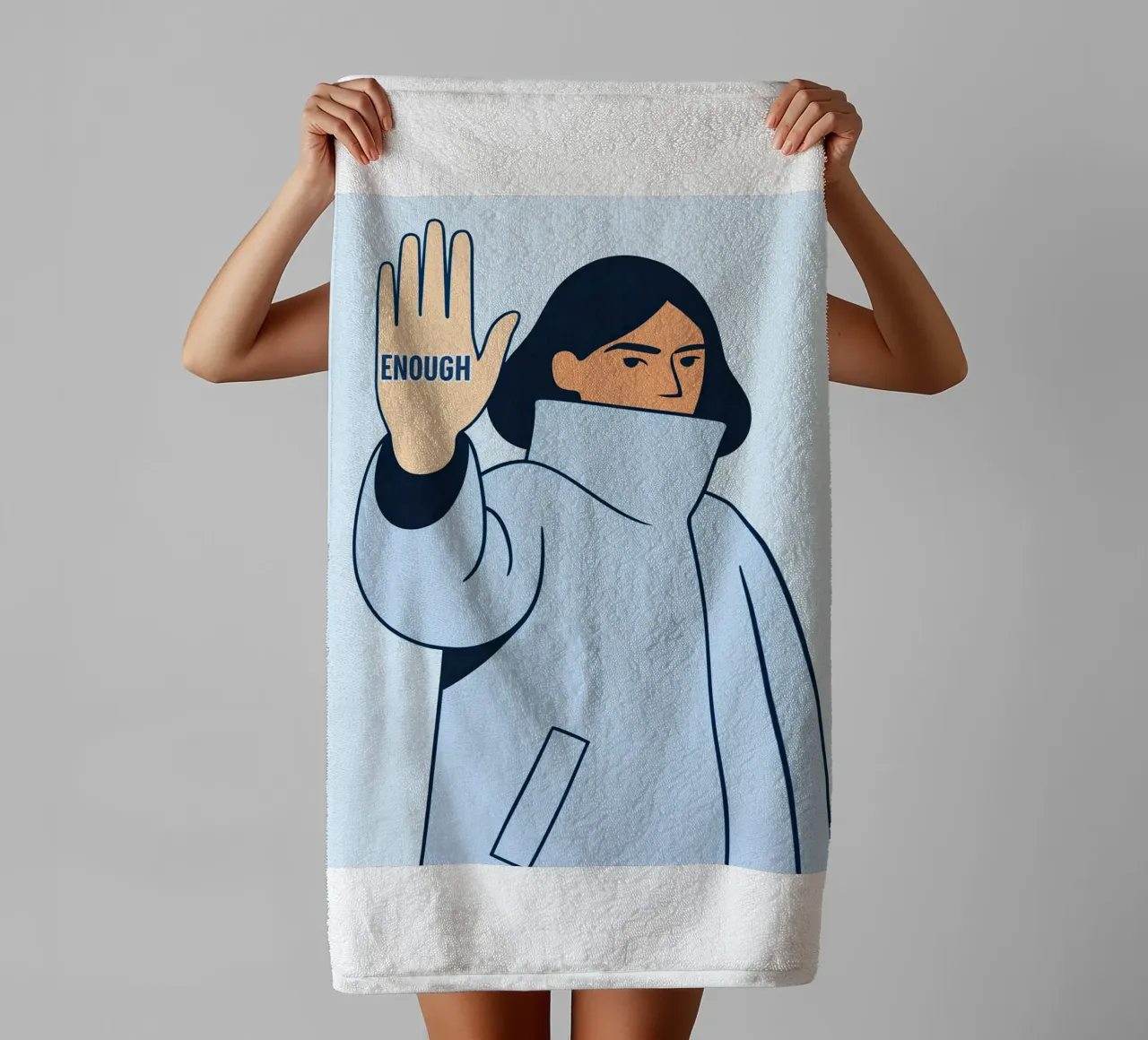 enough badhanddoek van kamilaze