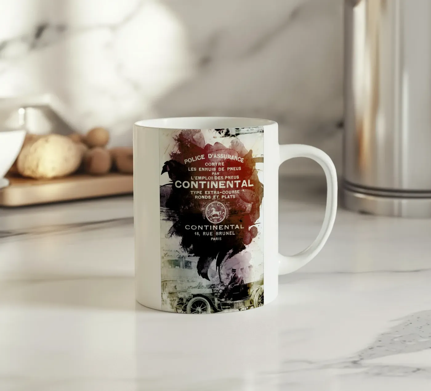 Ephemera 2 ceramic mug by Mr Cup
