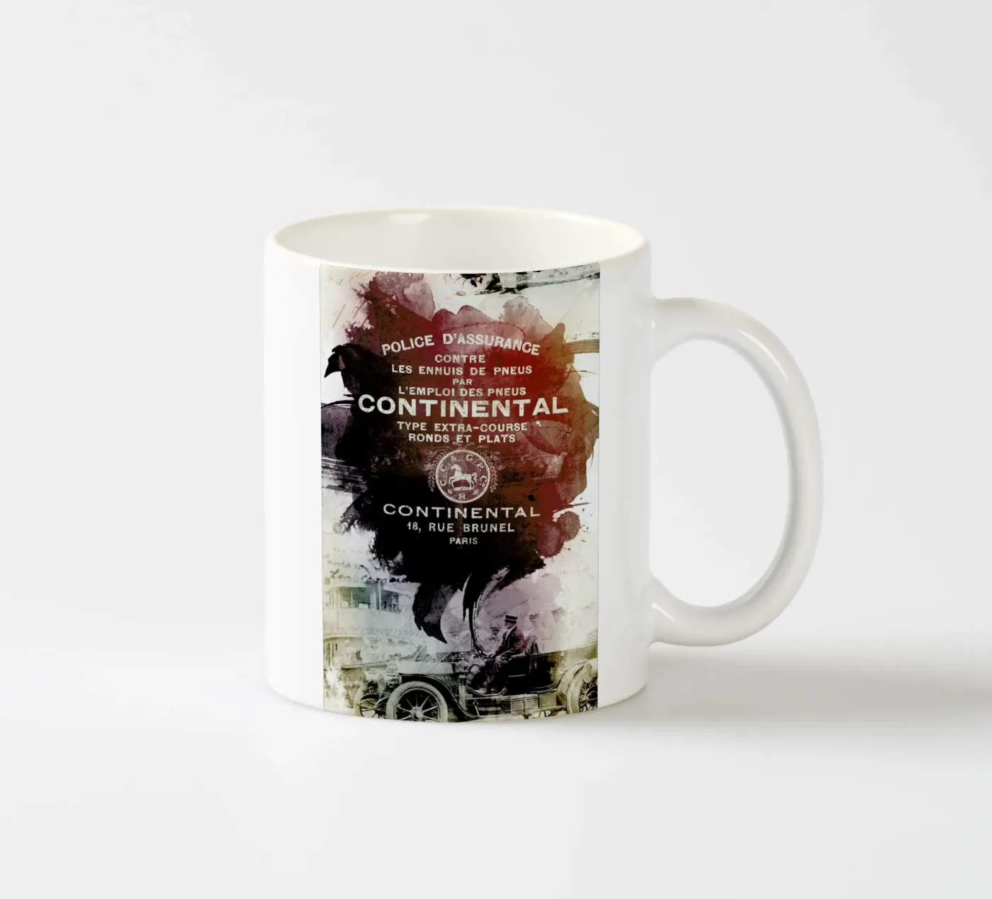Ephemera 2 ceramic mug by Mr Cup