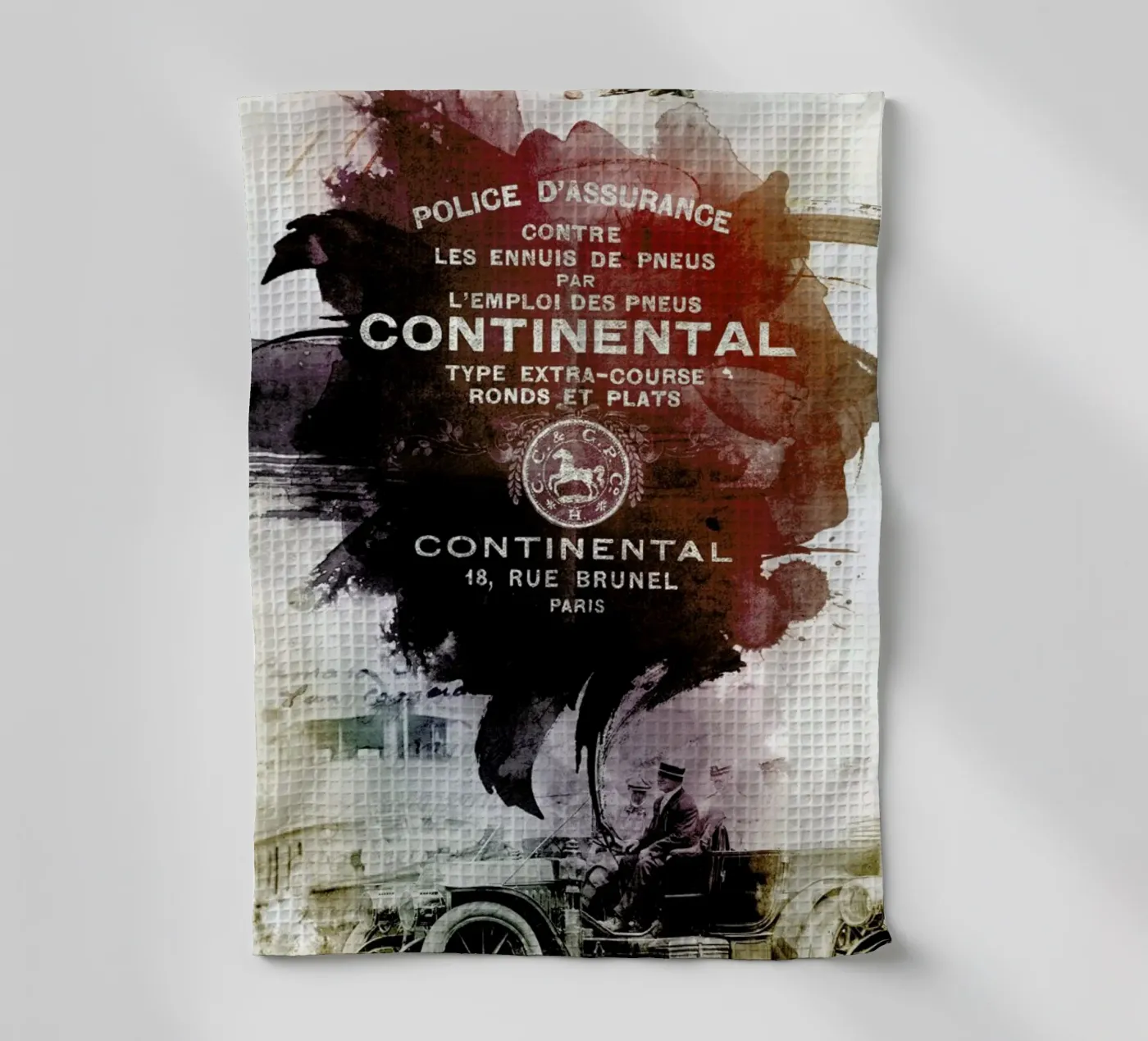 Ephemera 2 tea towel by Mr Cup