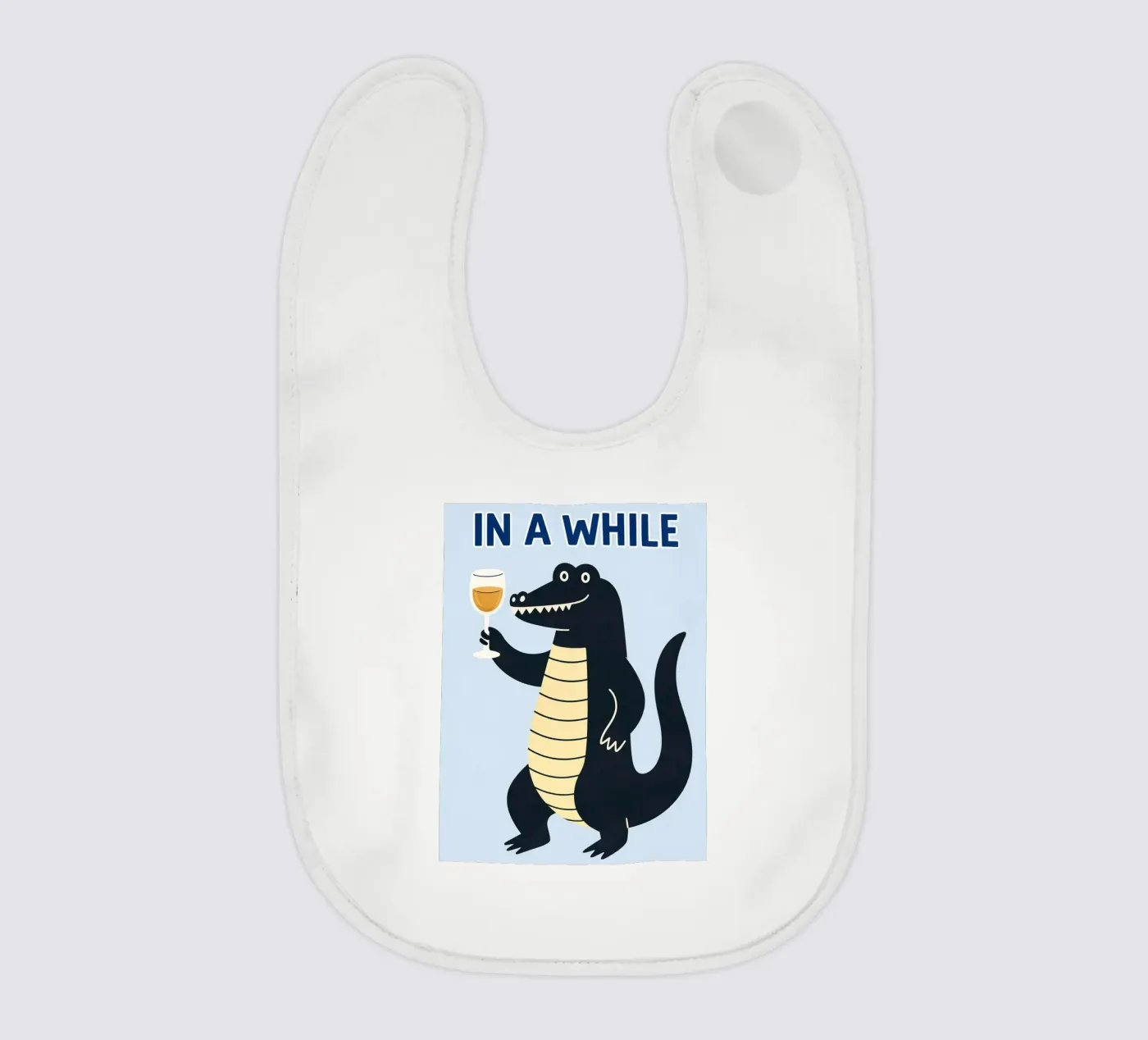 in a while baby bib by kamilaze