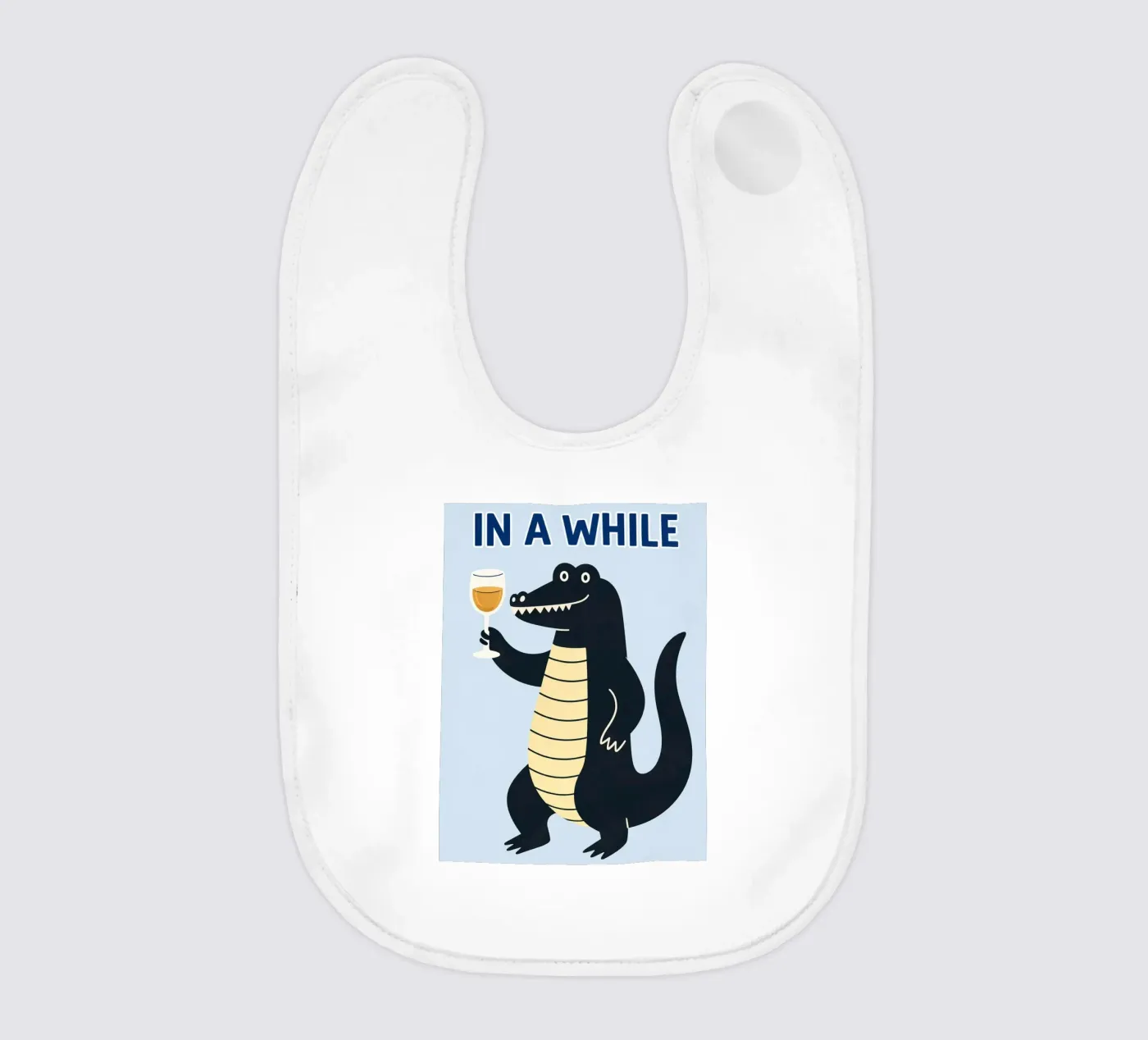 in a while baby bib by kamilaze