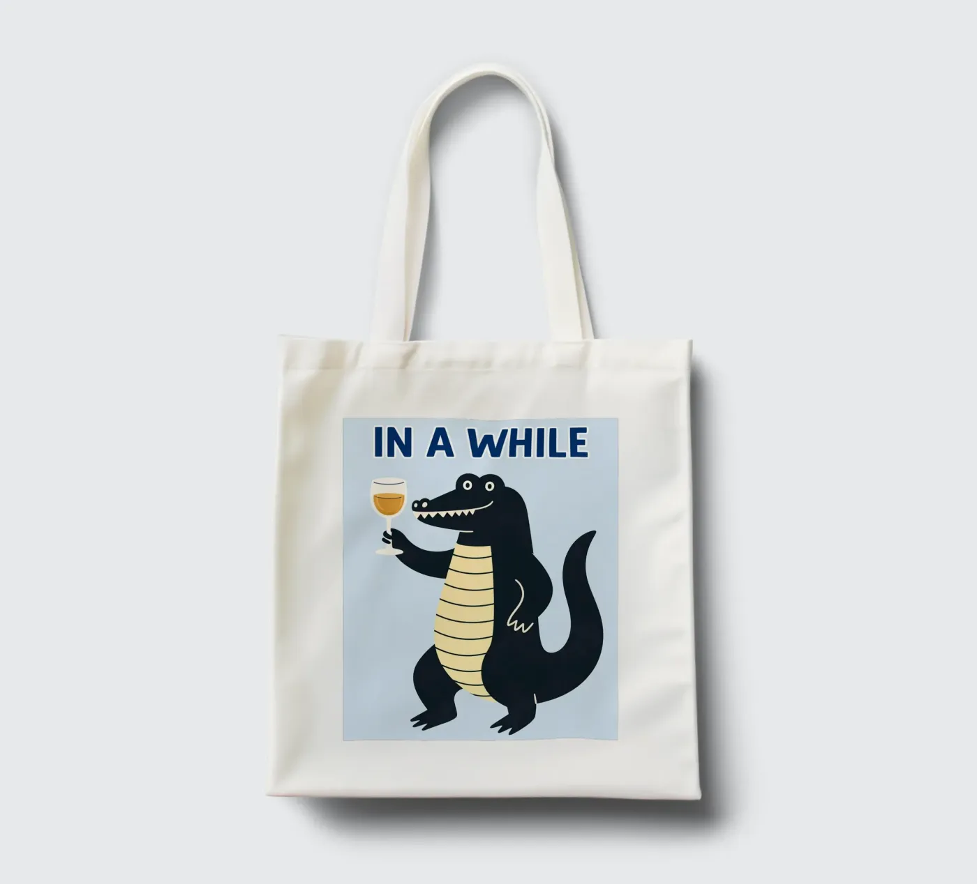in a while tote bag by kamilaze