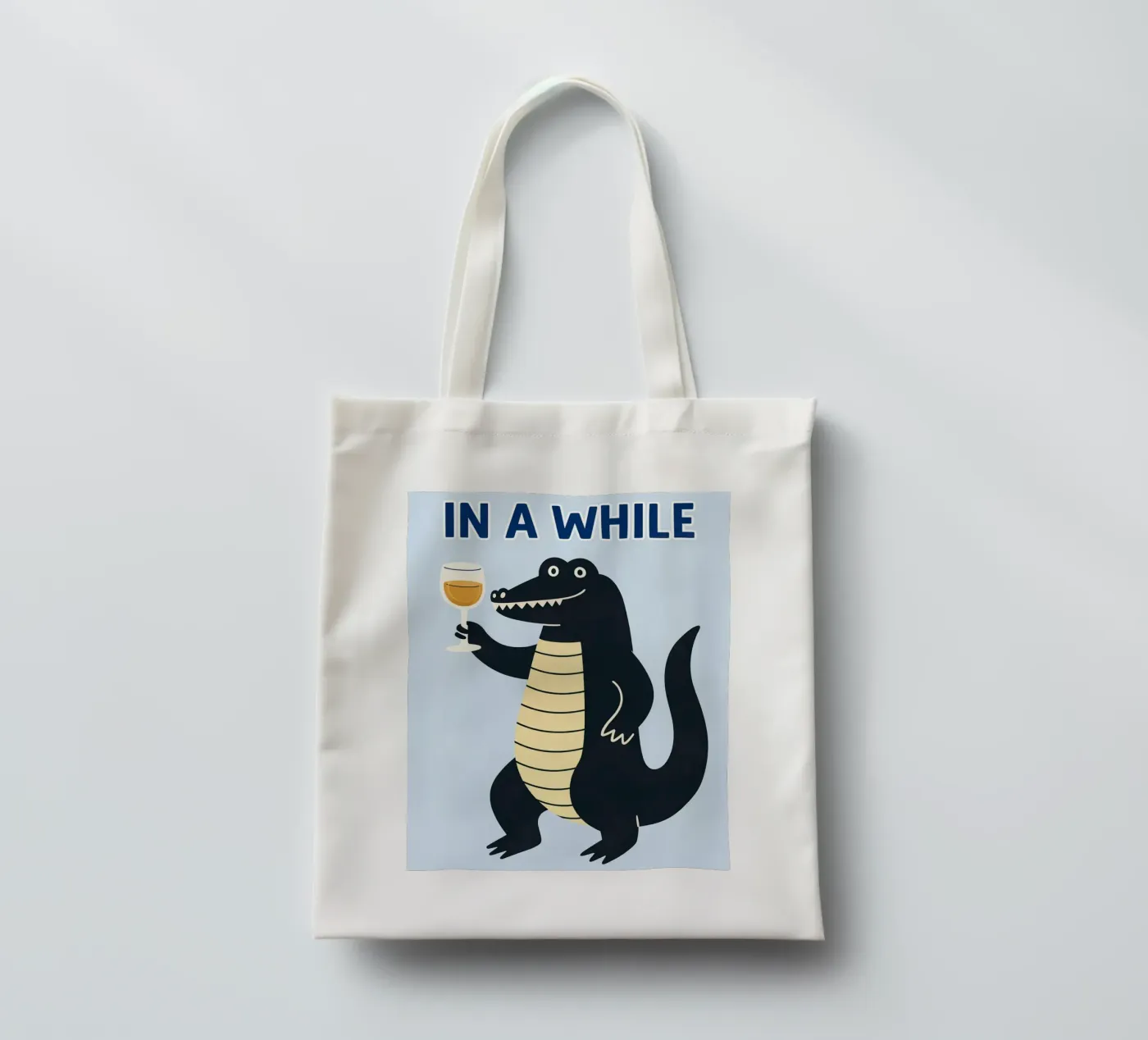 in a while tote bag by kamilaze