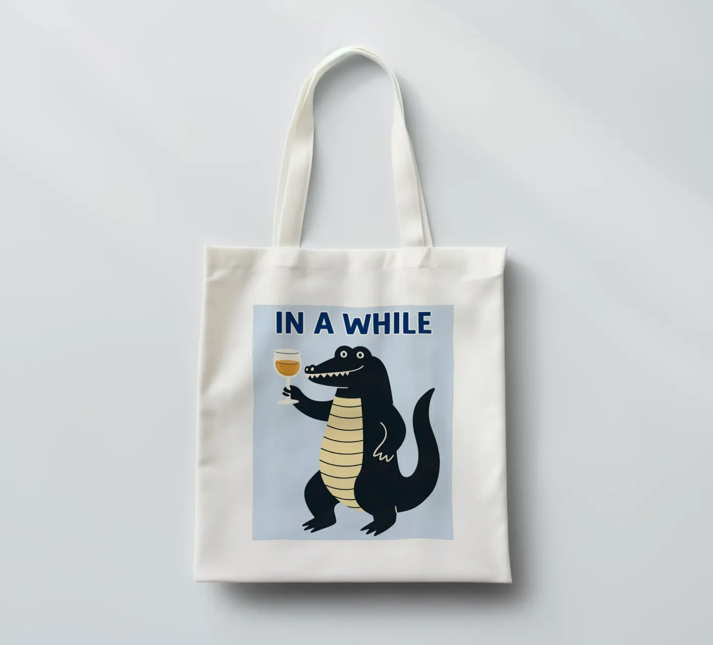 in a while tote bag by kamilaze