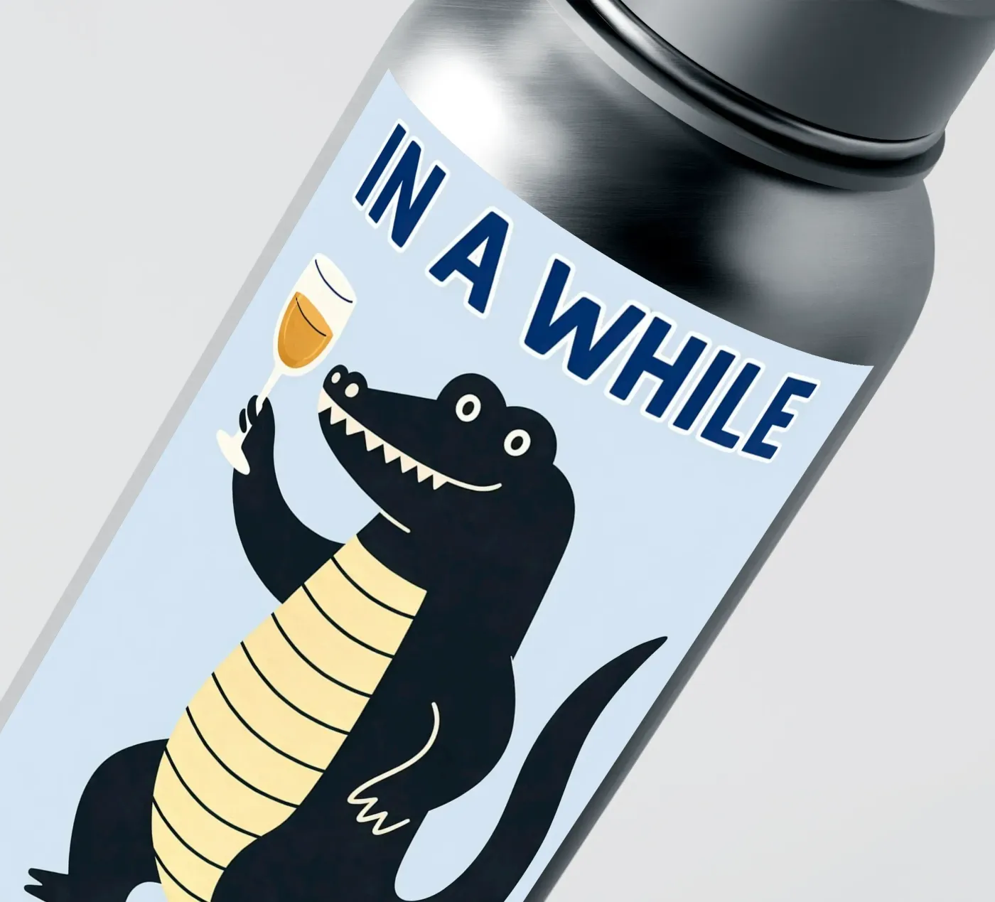 in a while sticker by kamilaze