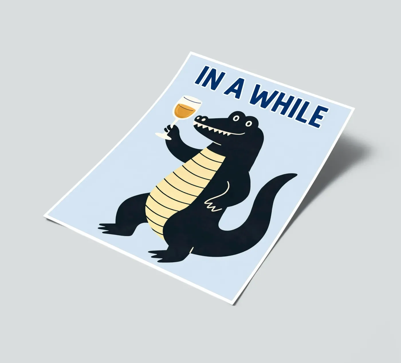 in a while sticker sheet by kamilaze