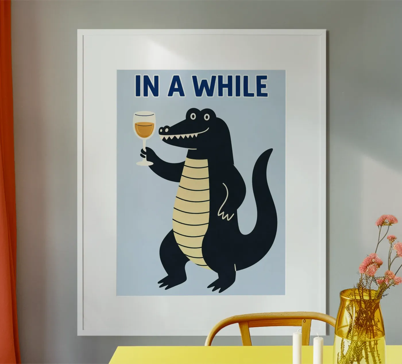 in a while poster by kamilaze