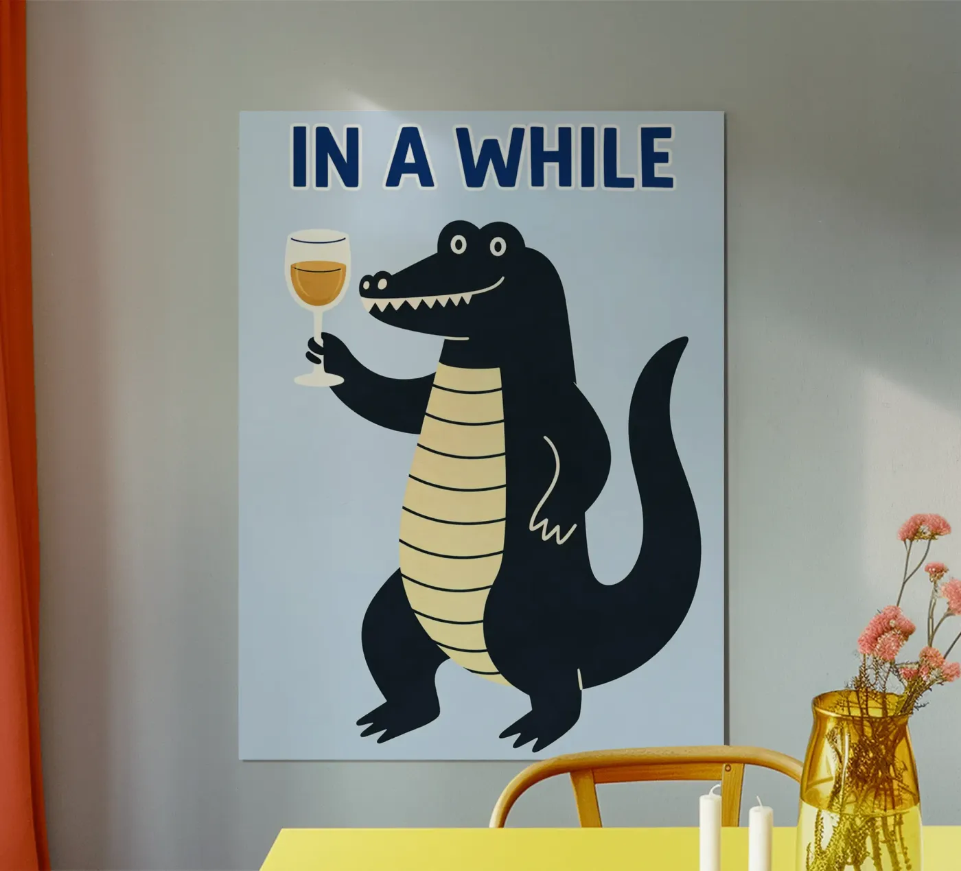 in a while poster by kamilaze