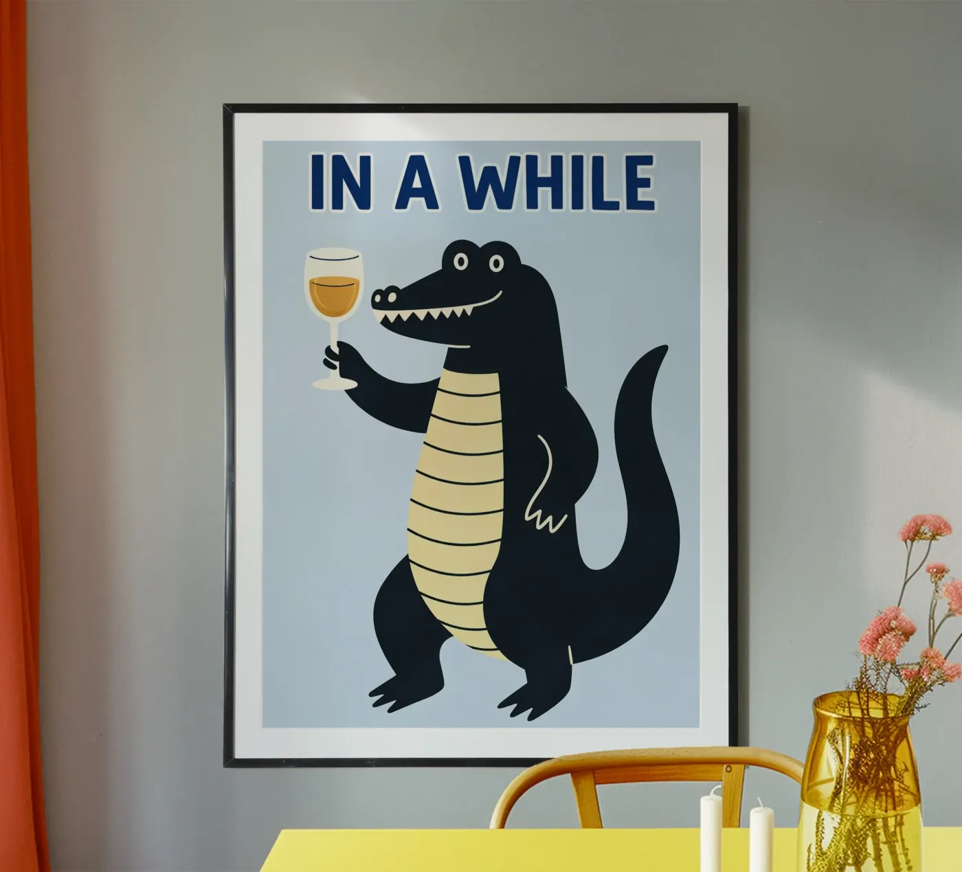 in a while poster by kamilaze