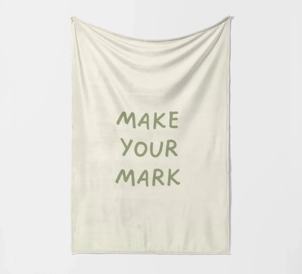MAKE YOUR MARK fleecedeken van SayingGood