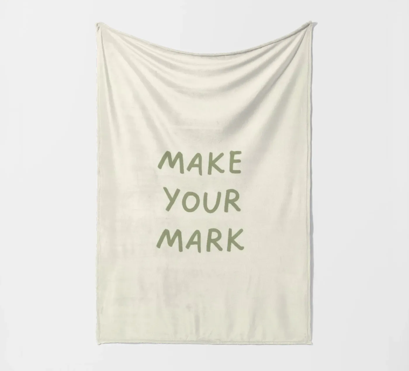 MAKE YOUR MARK fleece blanket by SayingGood