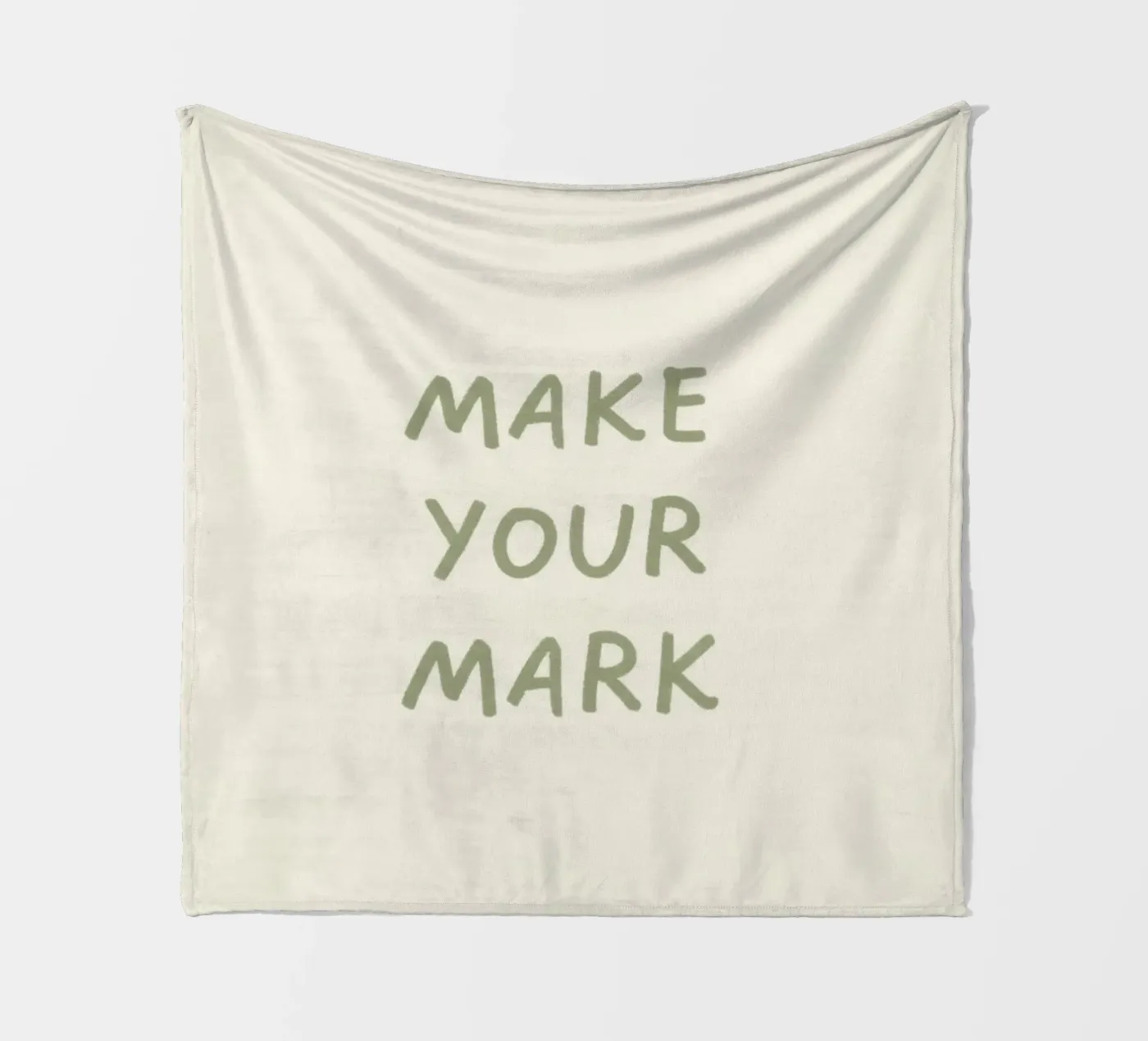 MAKE YOUR MARK fleece blanket by SayingGood