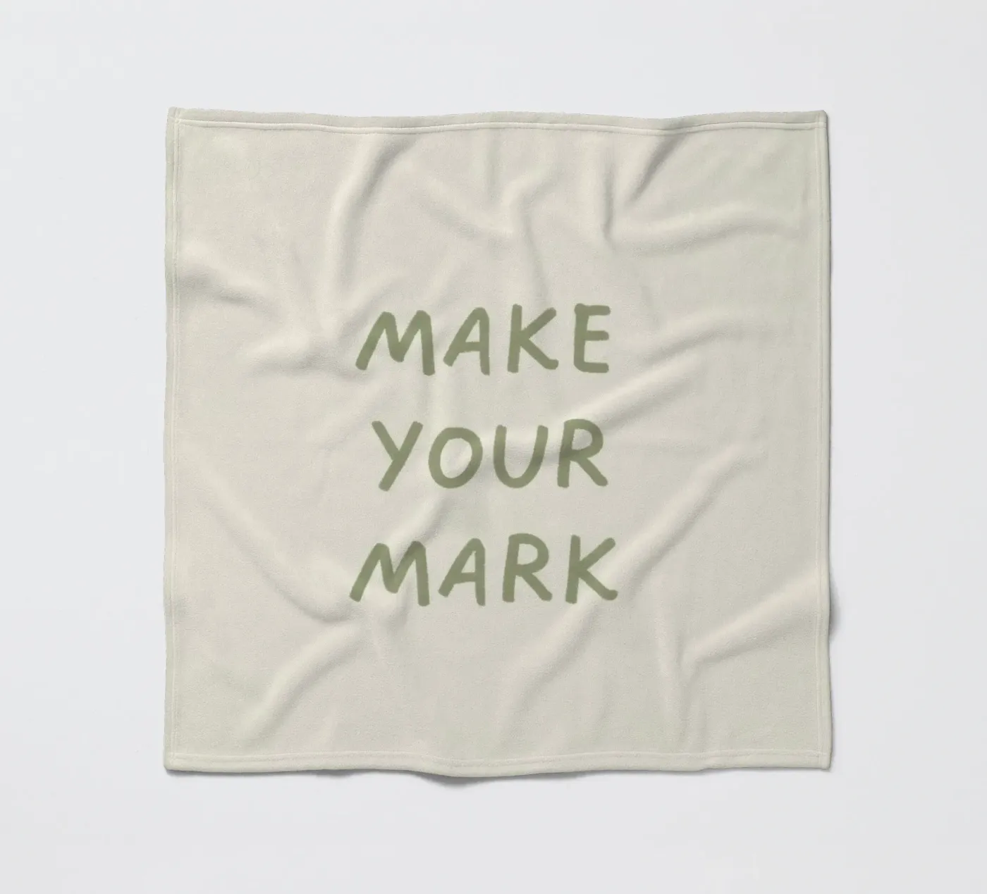 MAKE YOUR MARK fleece blanket by SayingGood
