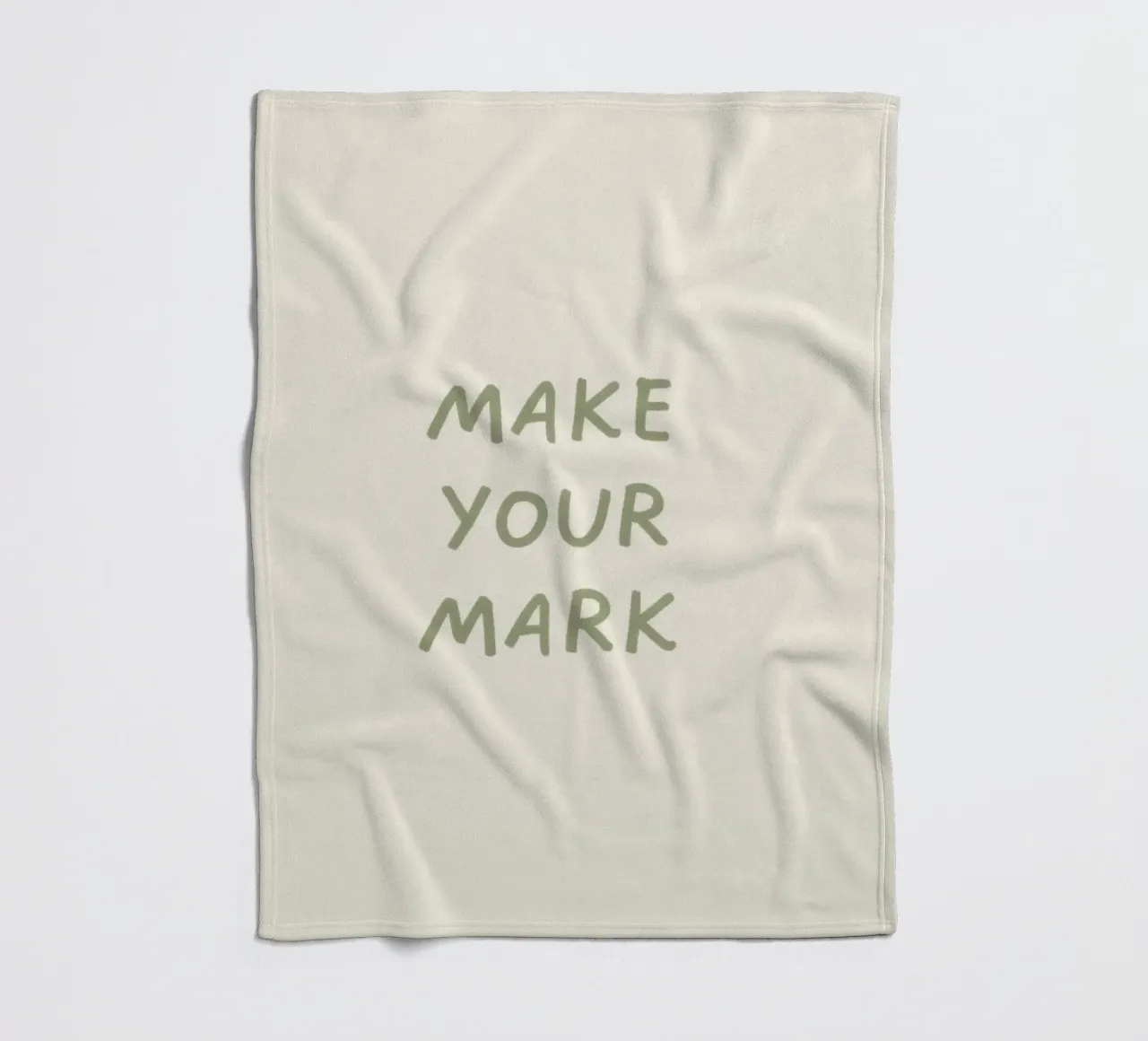 MAKE YOUR MARK fleecedeken van SayingGood