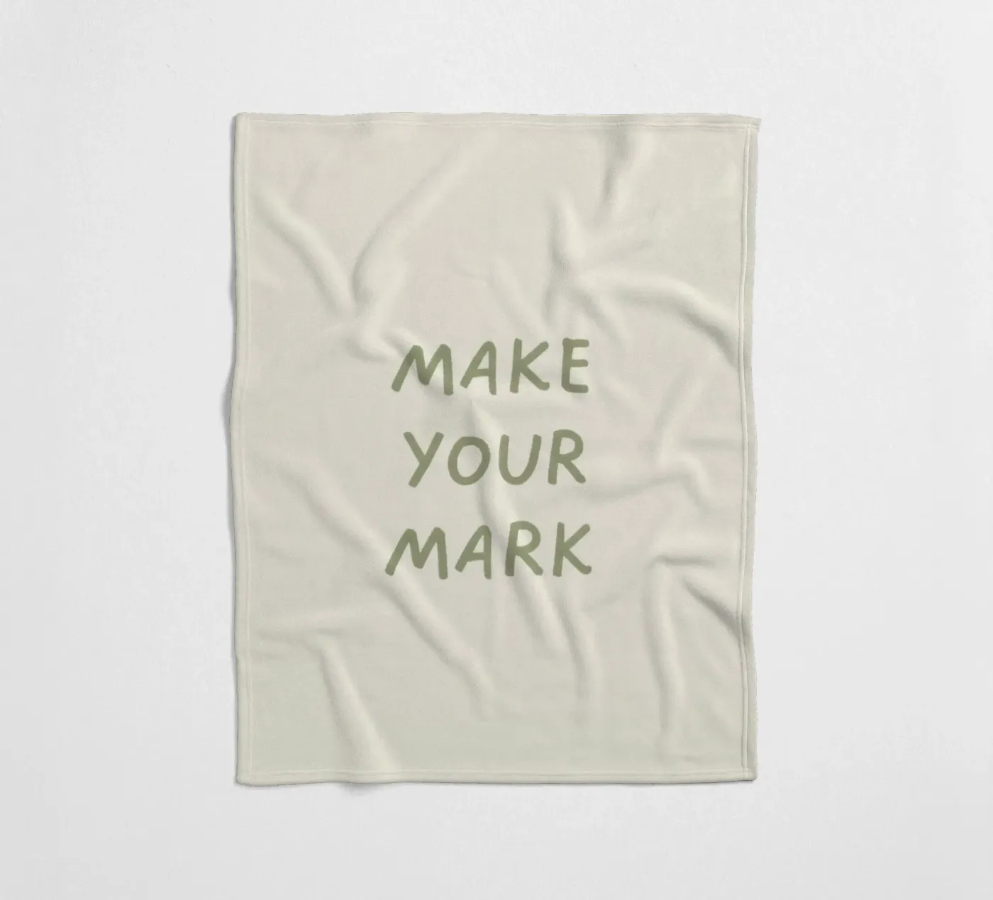 MAKE YOUR MARK fleece blanket by SayingGood