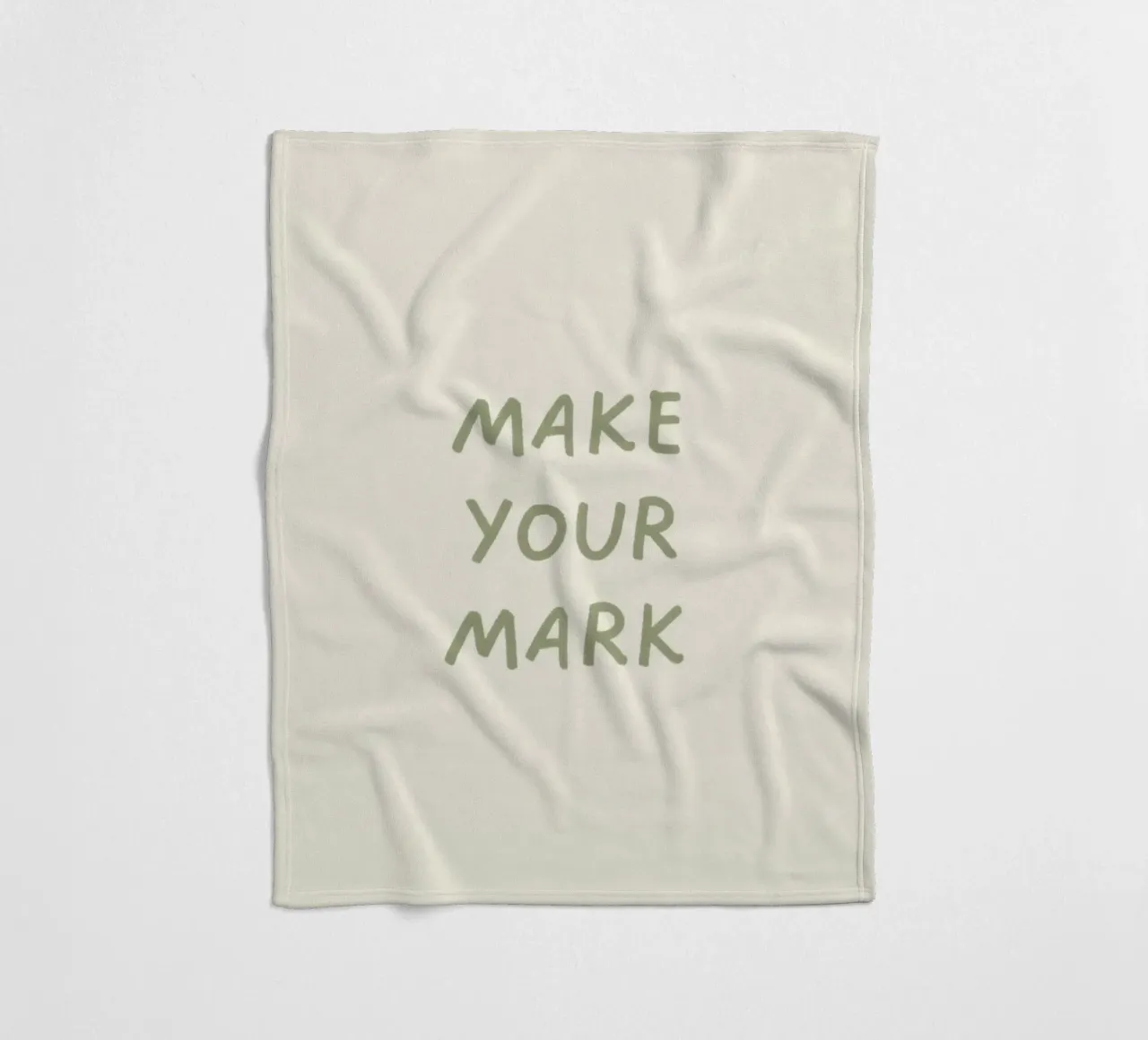 MAKE YOUR MARK fleecedeken van SayingGood