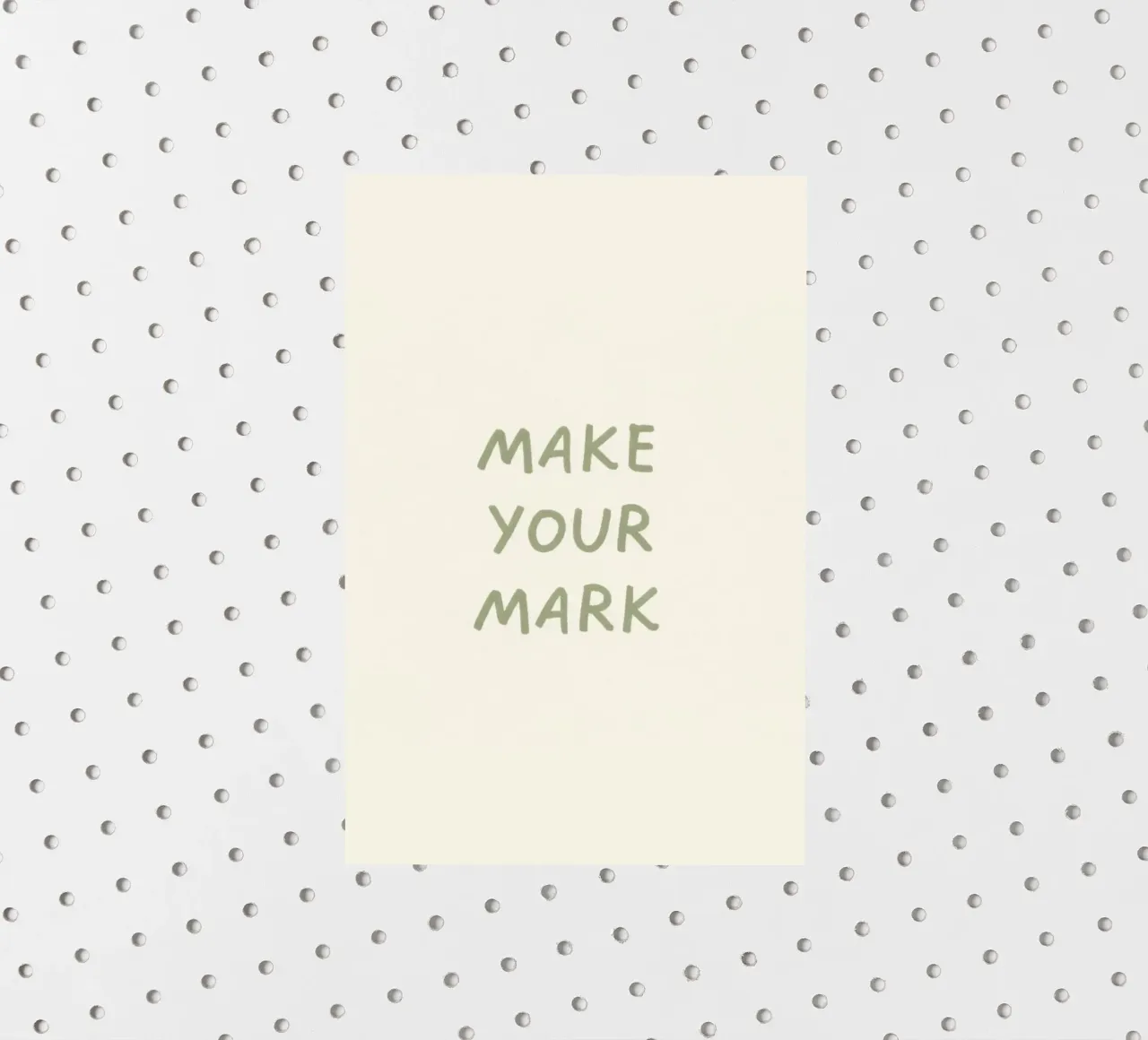 MAKE YOUR MARK sticker van SayingGood