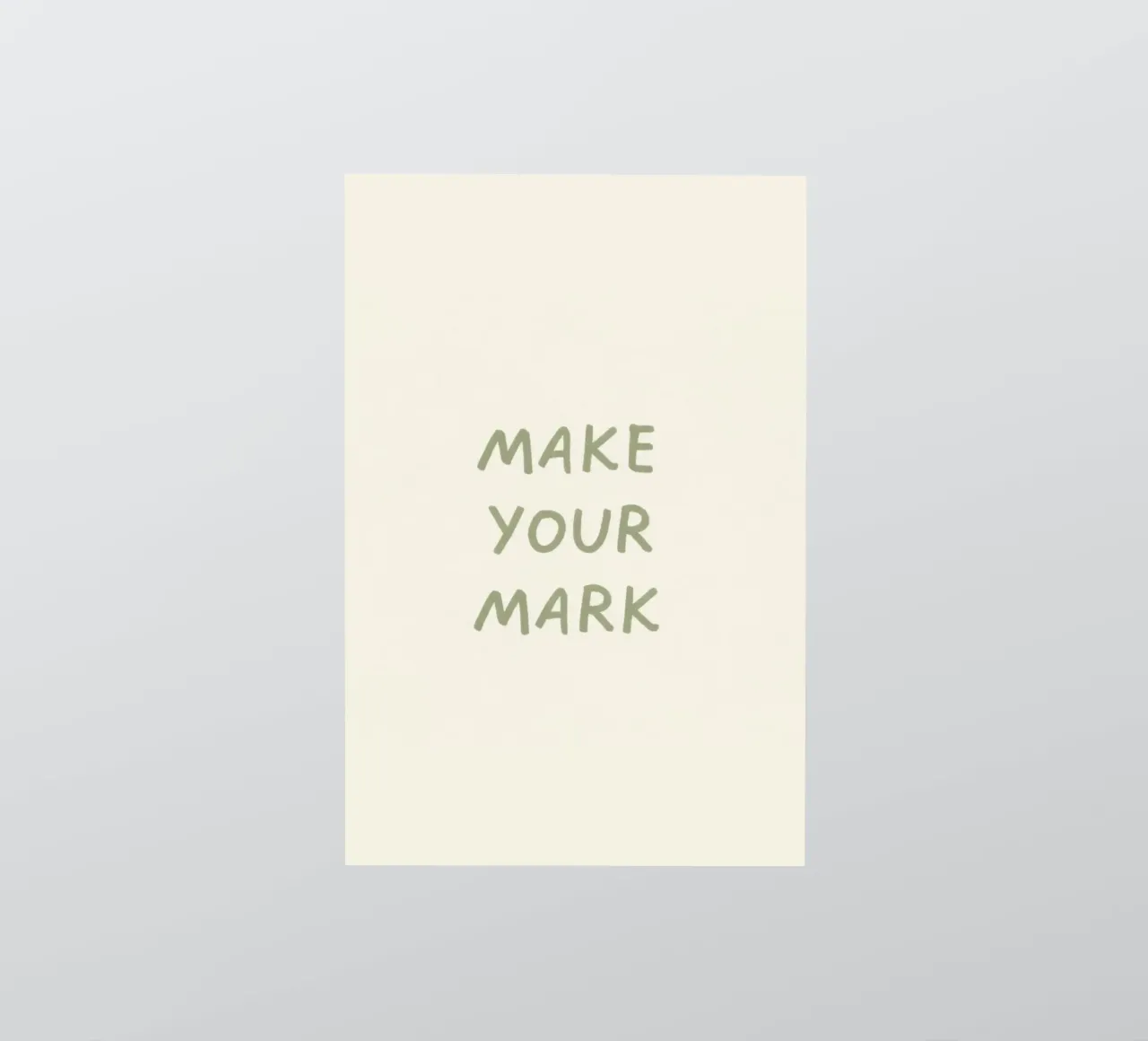 MAKE YOUR MARK sticker van SayingGood