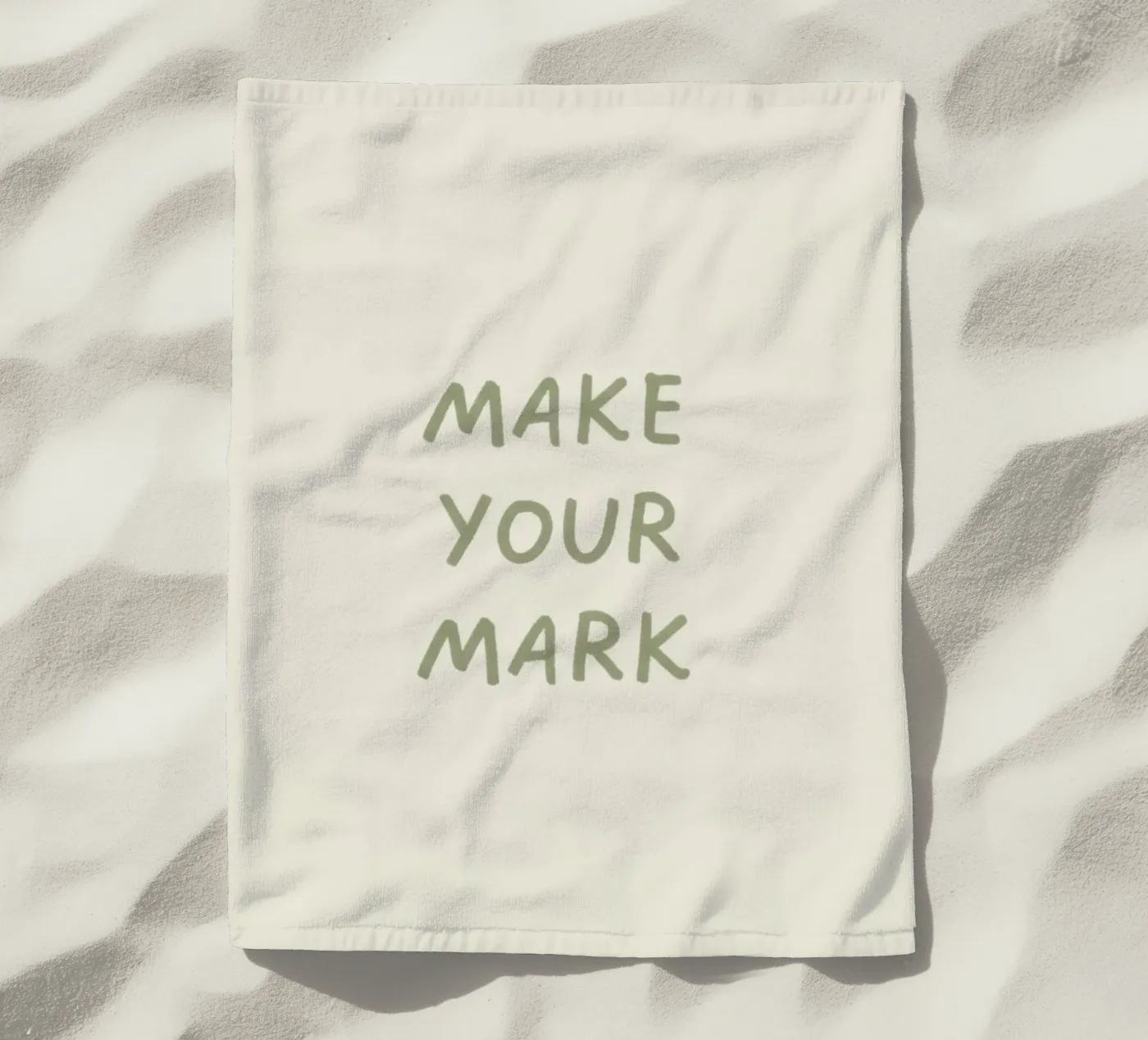 MAAK JE STempel strandhanddoek van SayingGood