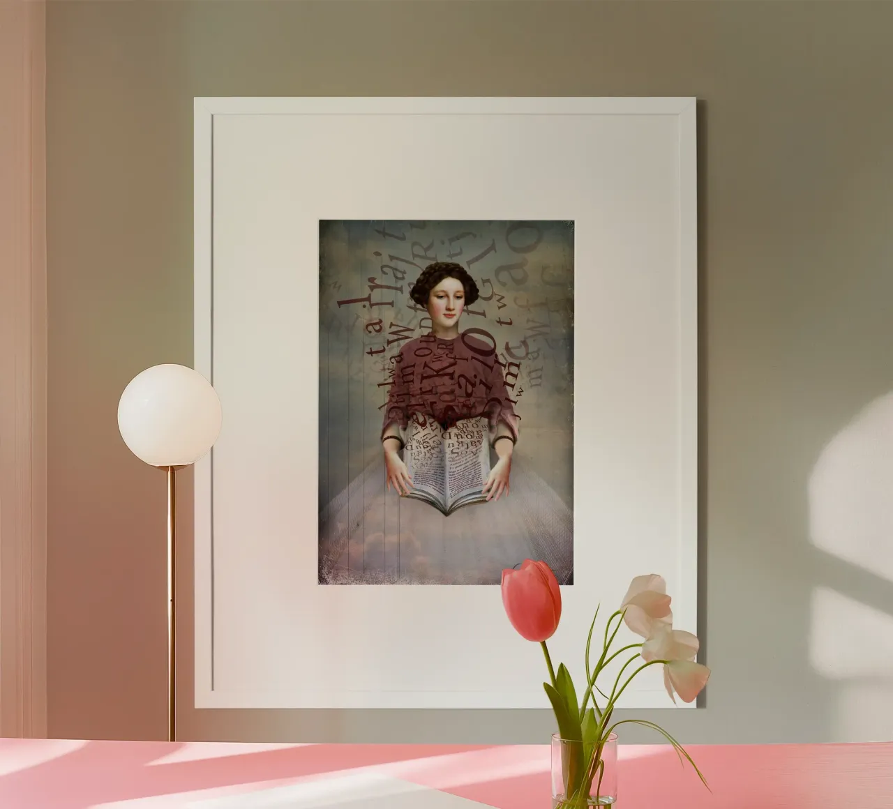 The Story Book poster con telaio in alluminio da Catrin Welz-Stein