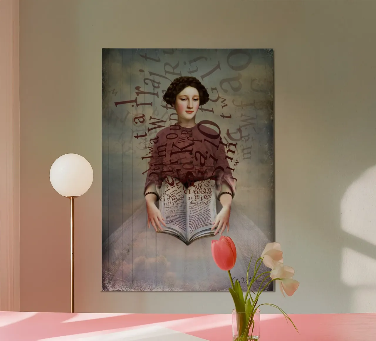 The Story Book poster con telaio in alluminio da Catrin Welz-Stein