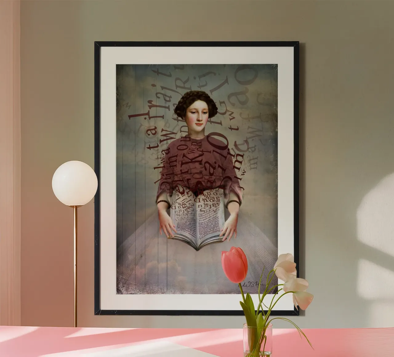 The Story Book poster con telaio in alluminio da Catrin Welz-Stein