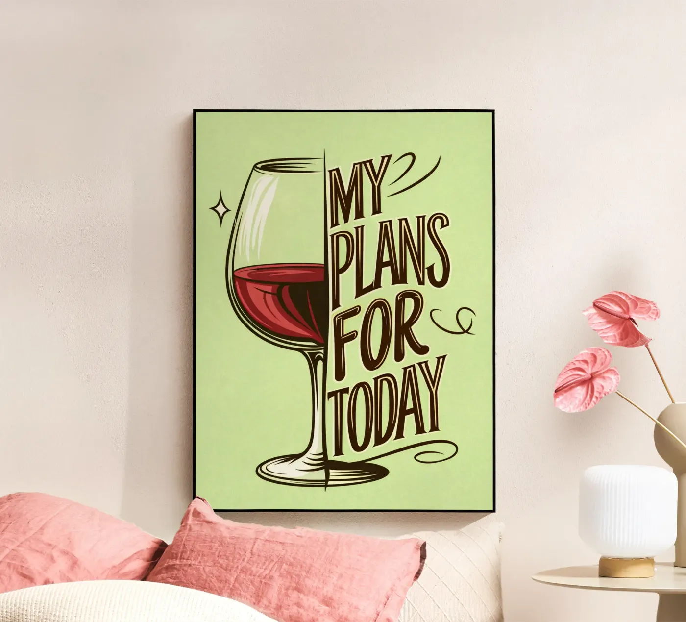 my plans for today acrylic glass by kamilaze