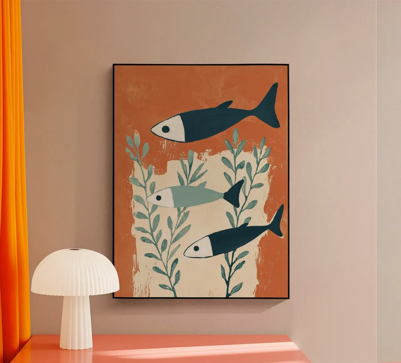 Three Swimming Fish plexiglass da Nadjaa