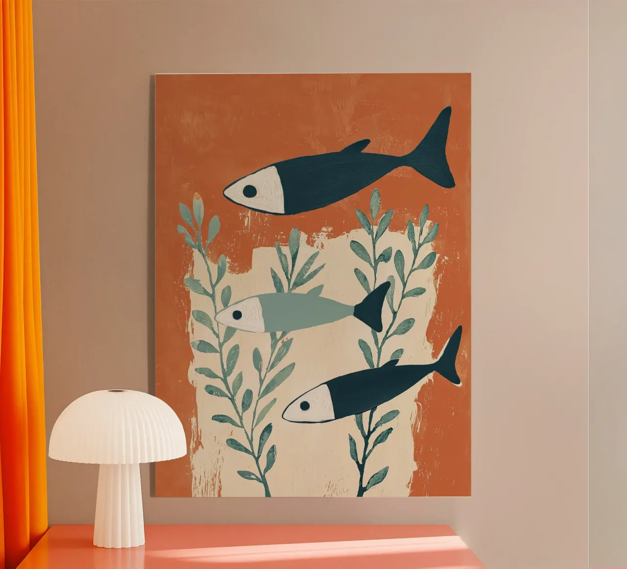 Three Swimming Fish plexiglass da Nadjaa