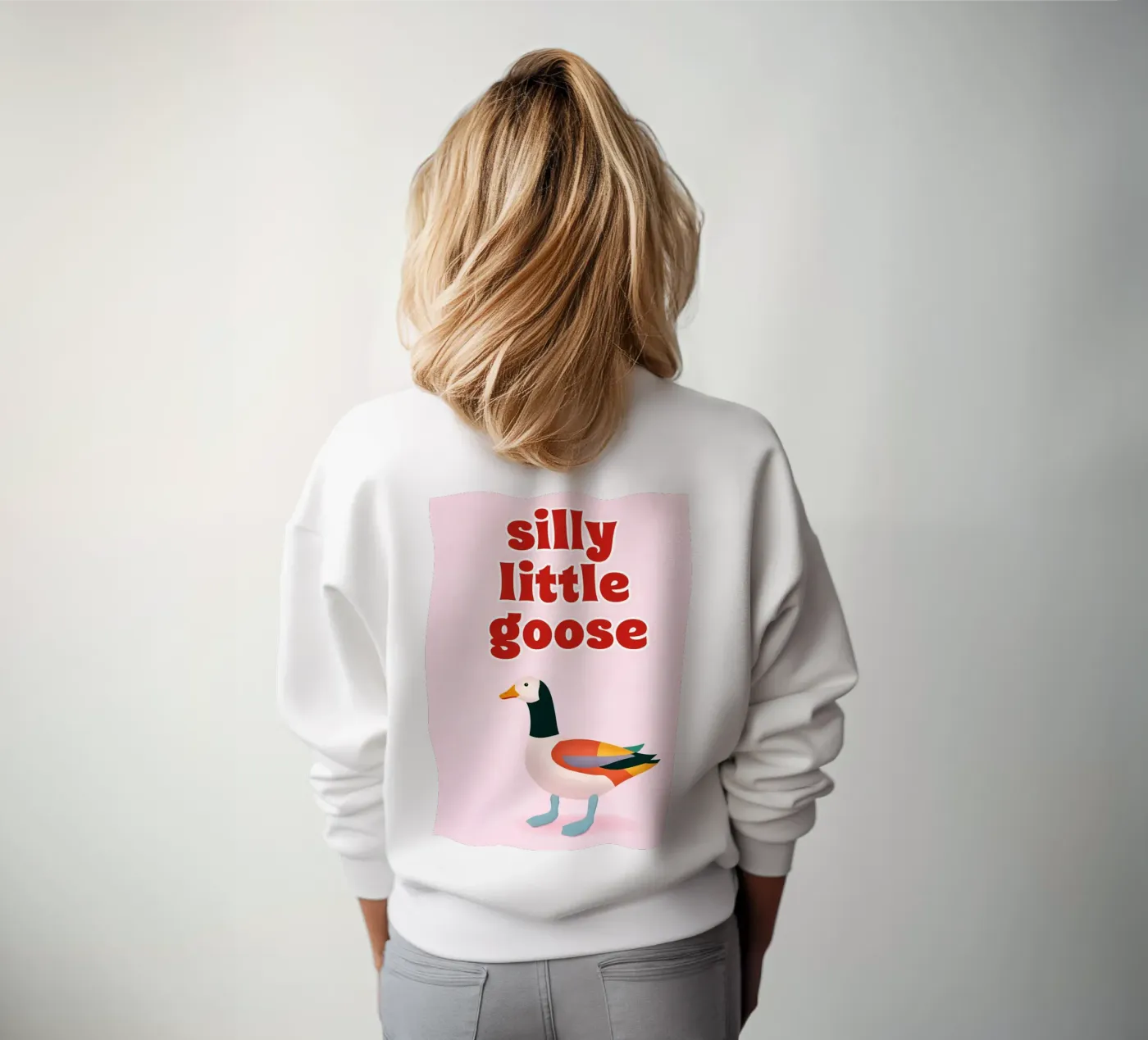silly little goose sweatshirt by kamilaze