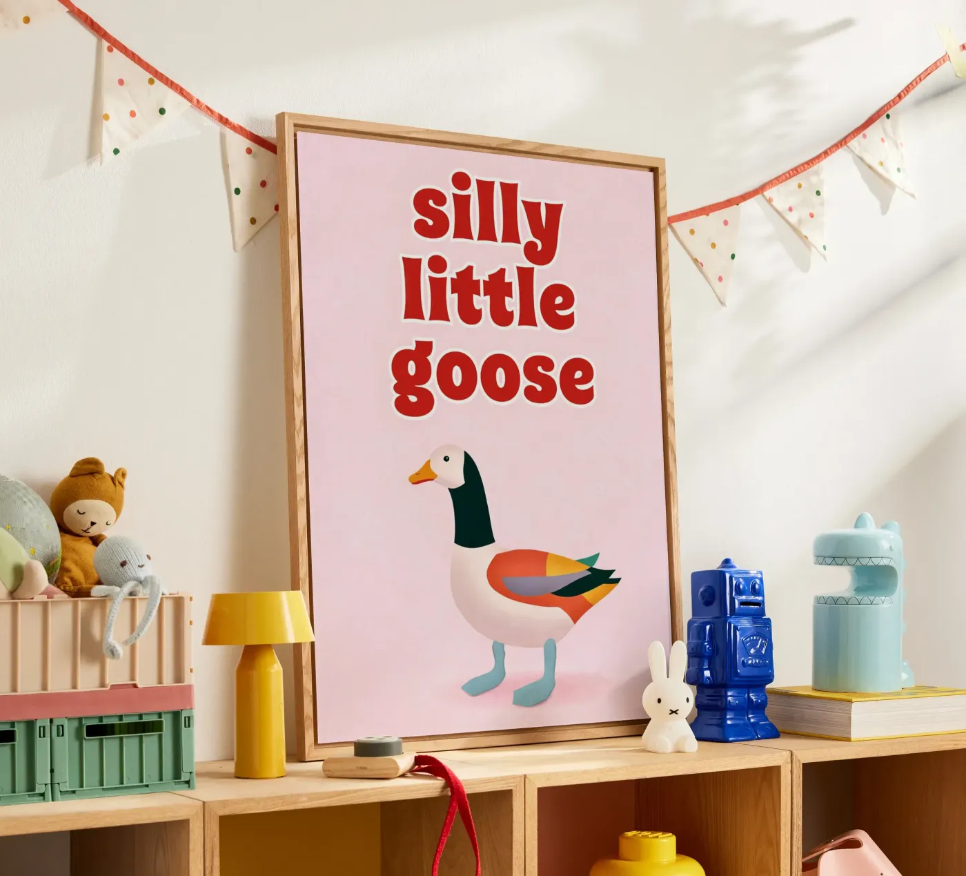 silly little goose acryl van kamilaze