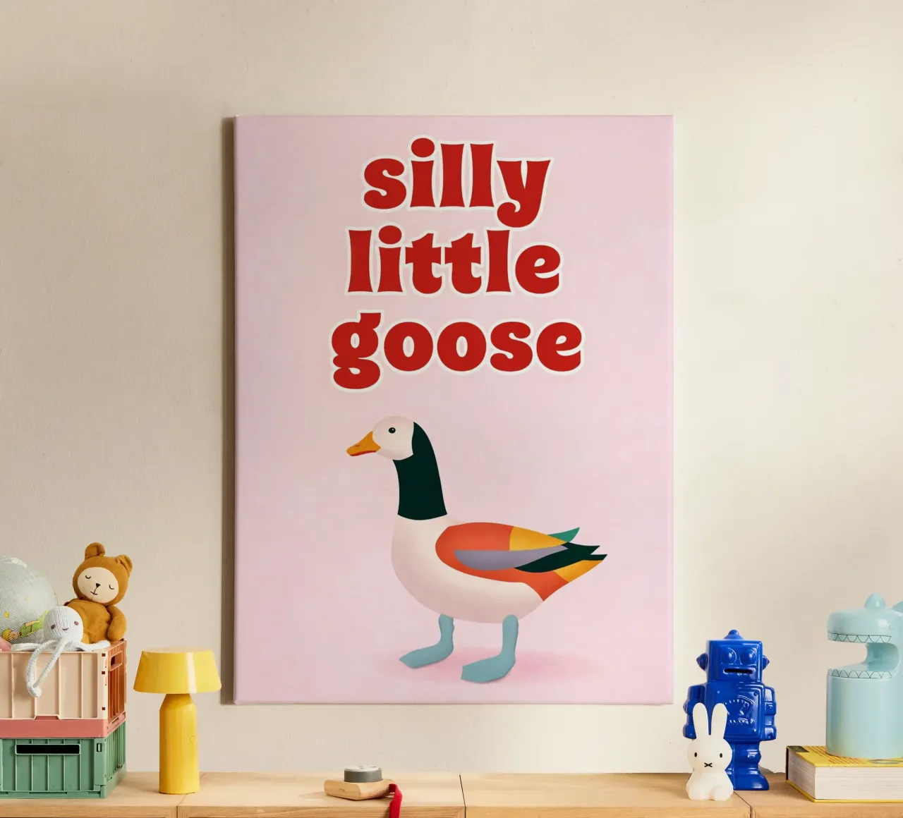 piccola oca sciocca tela da kamilaze