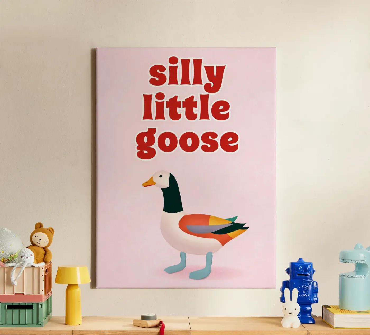 piccola oca sciocca tela da kamilaze