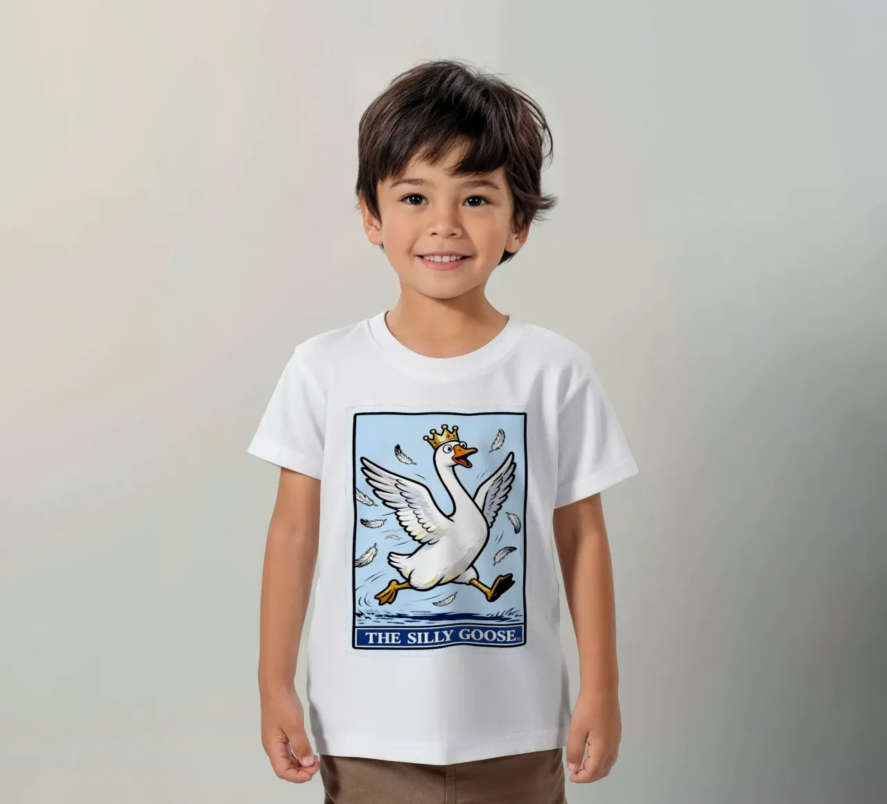 de domme gans kinder t-shirt van kamilaze