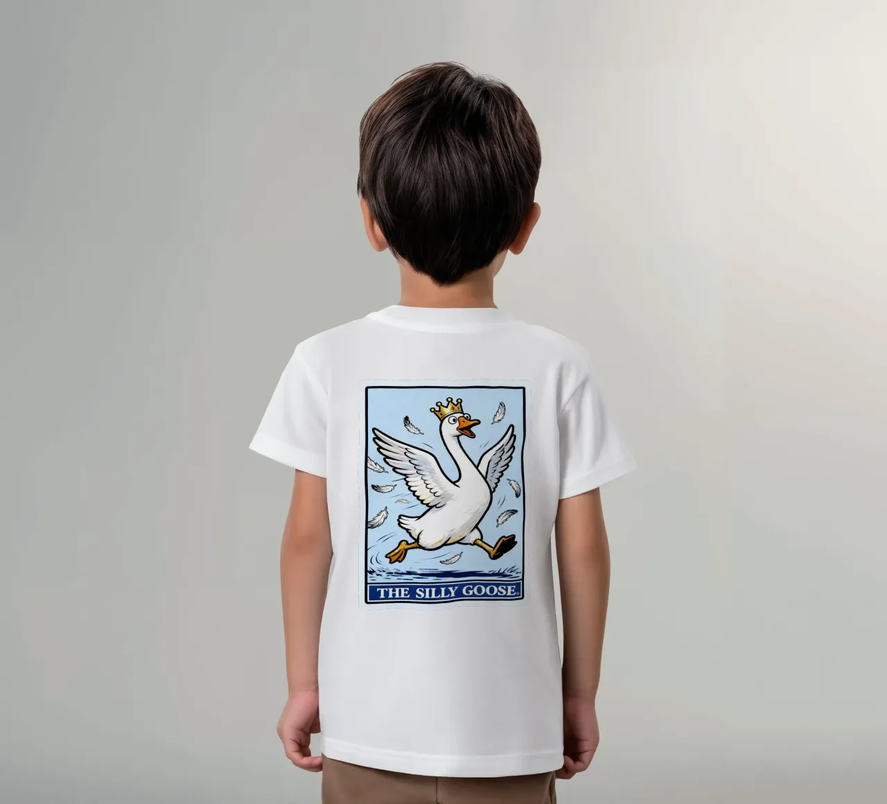de domme gans kinder t-shirt van kamilaze
