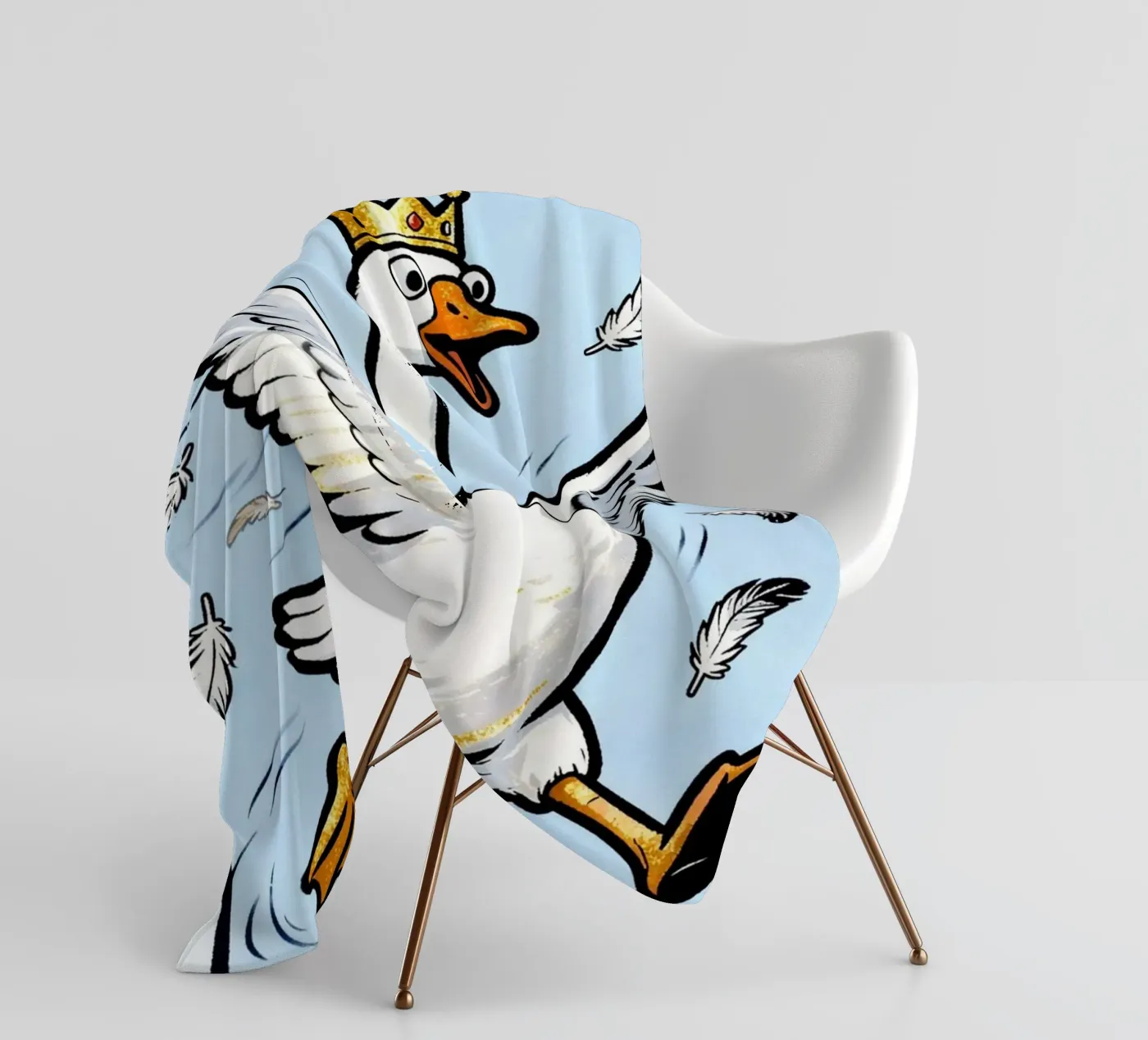 the silly goose coperta in pile da kamilaze